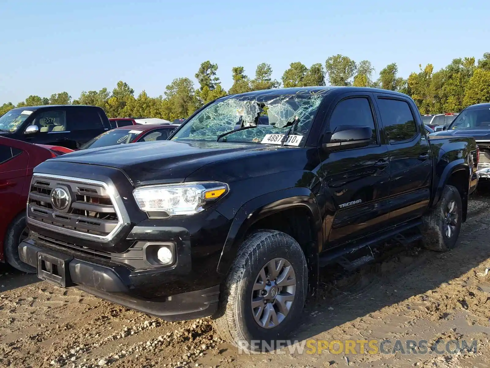 2 Photograph of a damaged car 5TFAZ5CN5KX073275 TOYOTA TACOMA 2019