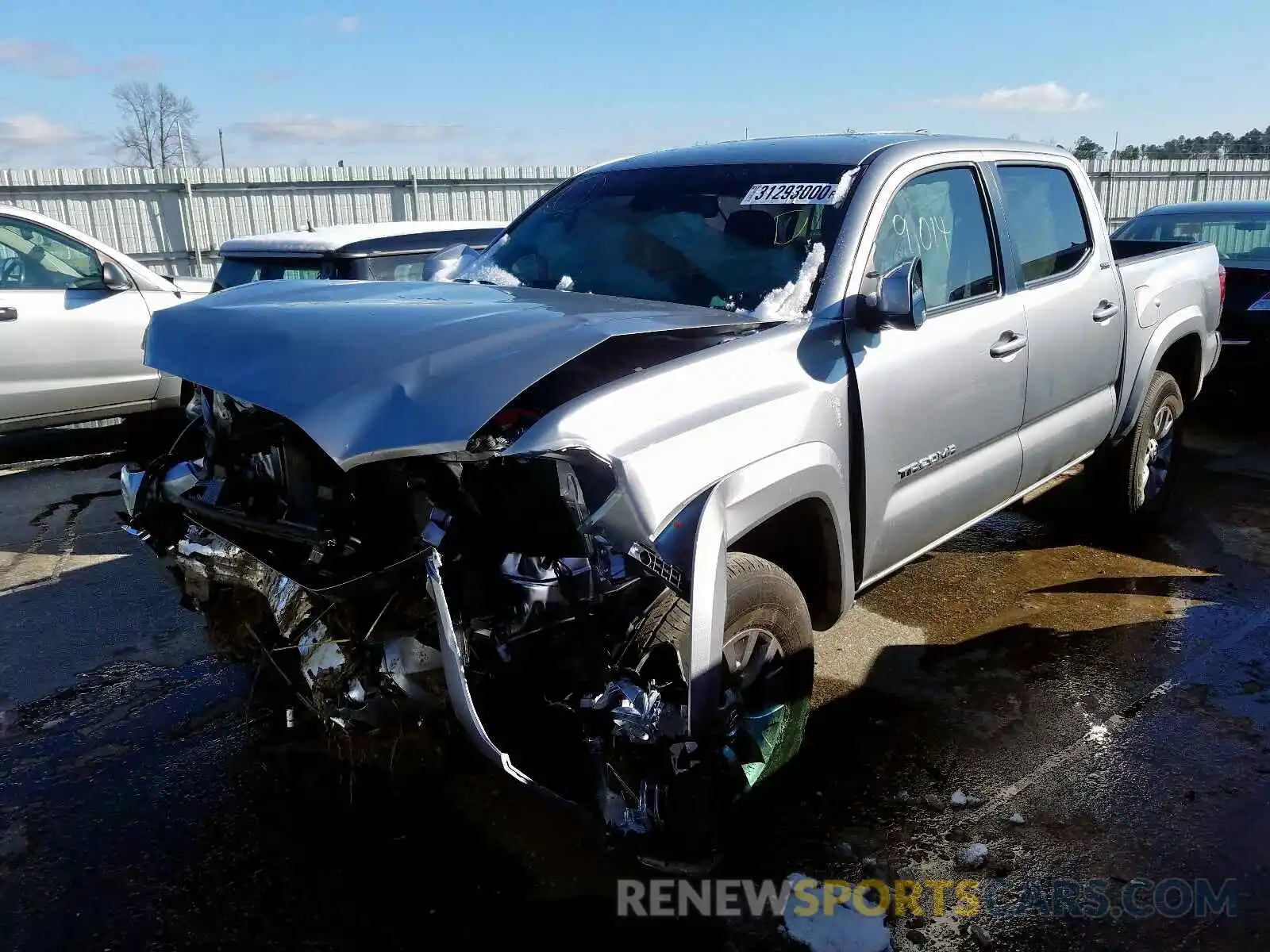 2 Photograph of a damaged car 5TFAZ5CN5KX076077 TOYOTA TACOMA 2019