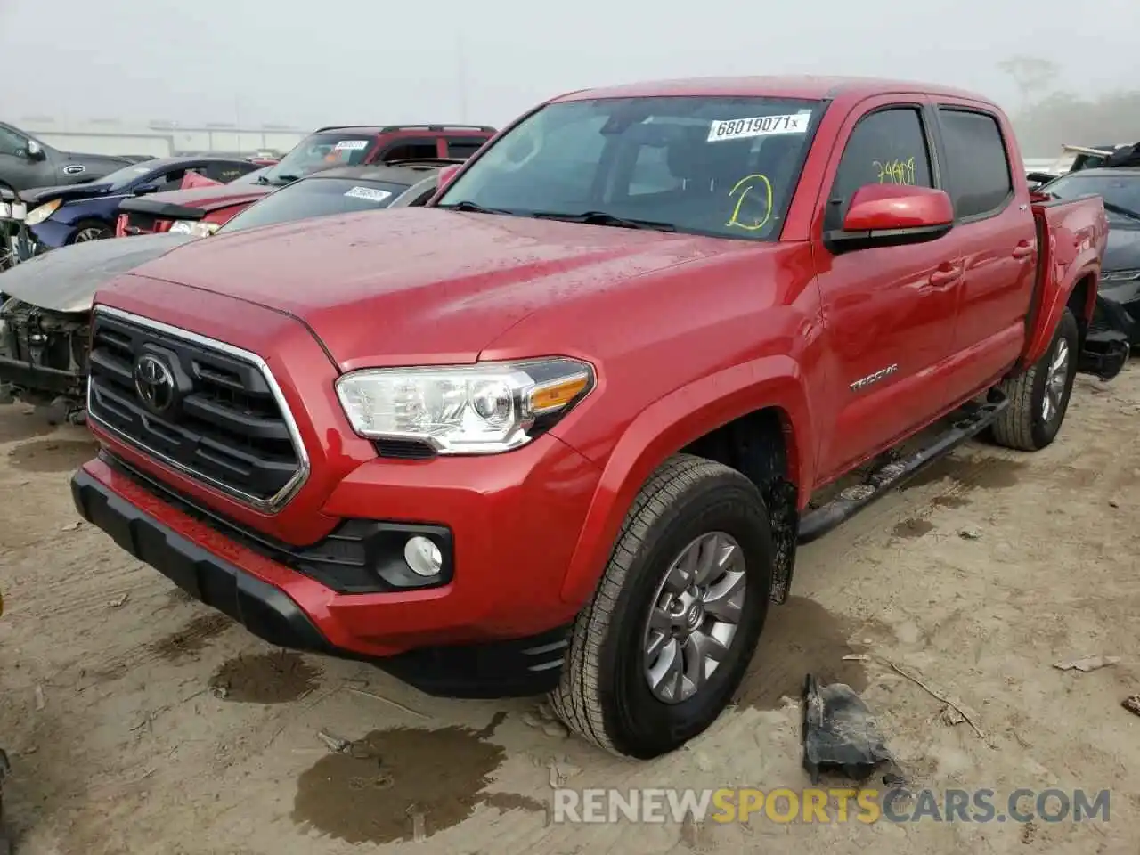 2 Photograph of a damaged car 5TFAZ5CN5KX077455 TOYOTA TACOMA 2019