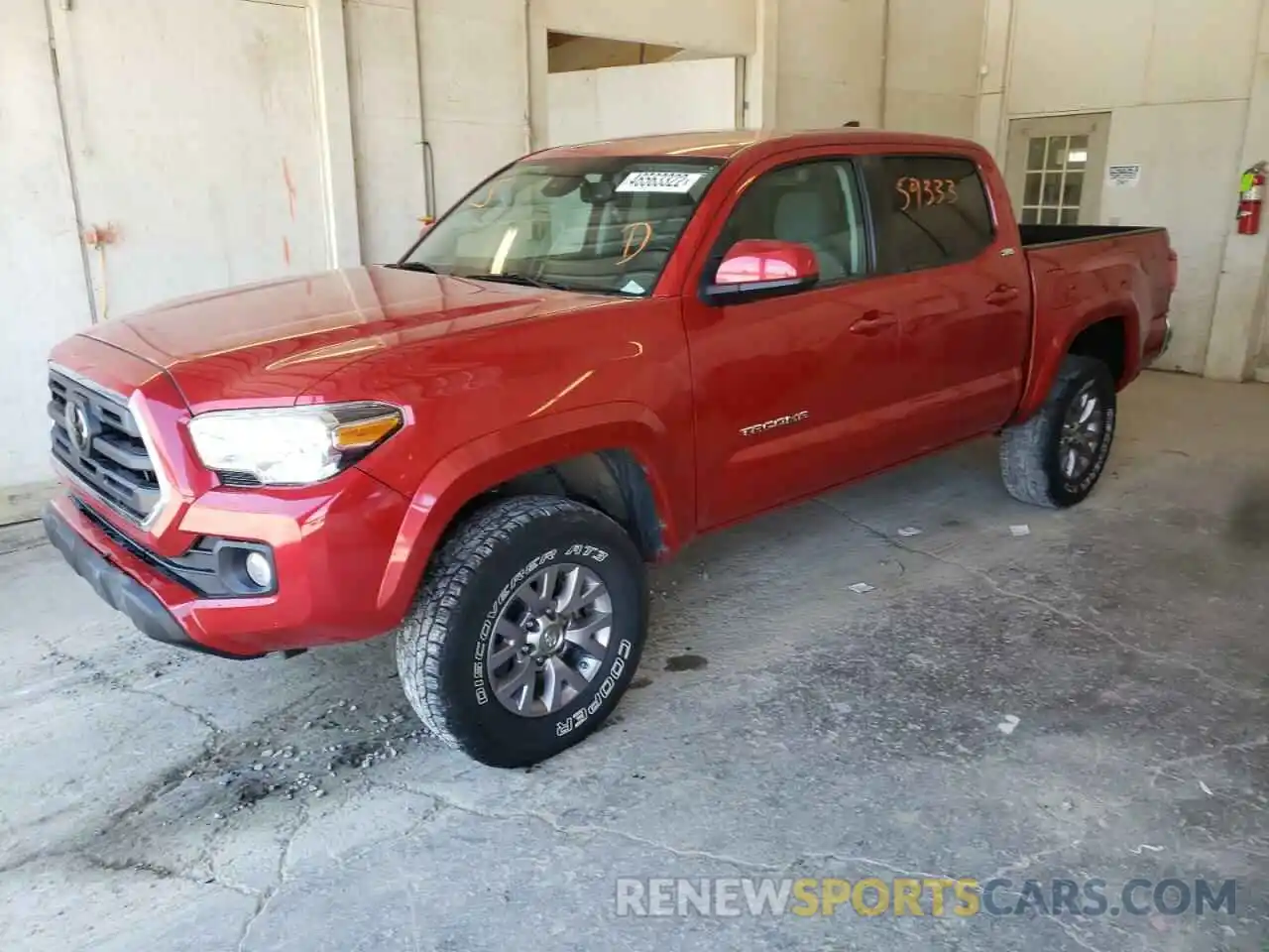 2 Photograph of a damaged car 5TFAZ5CN5KX078606 TOYOTA TACOMA 2019