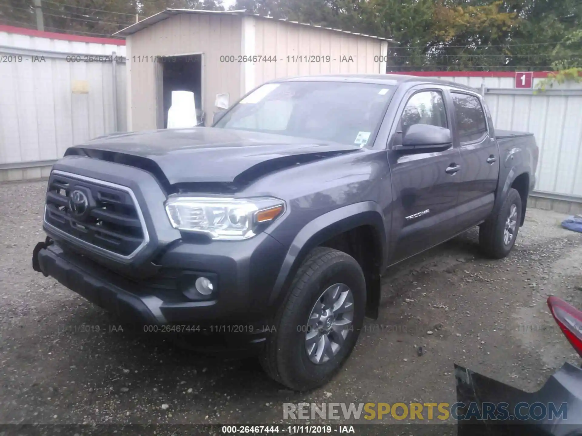 2 Photograph of a damaged car 5TFAZ5CN5KX084387 TOYOTA TACOMA 2019