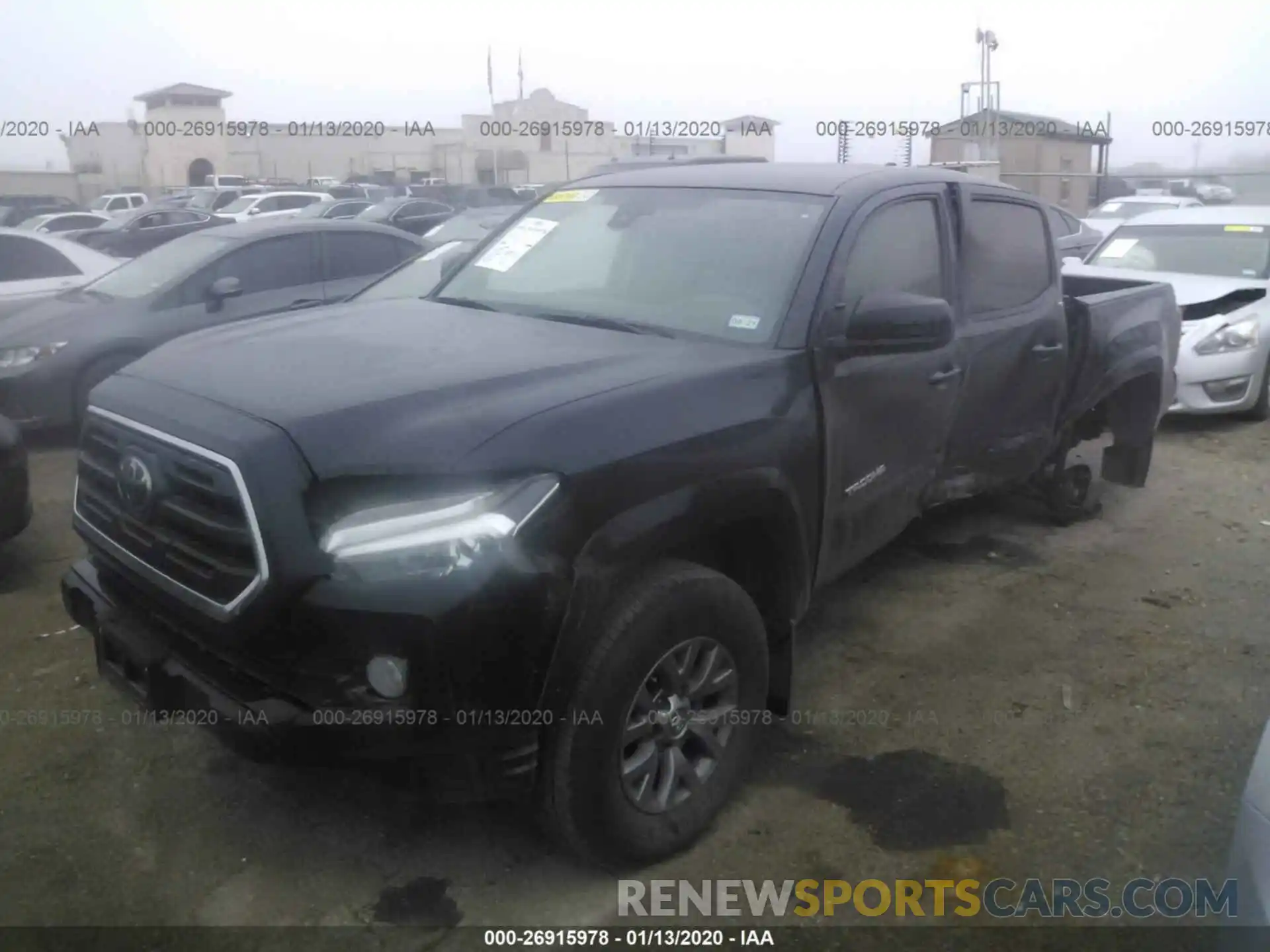 2 Photograph of a damaged car 5TFAZ5CN6KX074242 TOYOTA TACOMA 2019