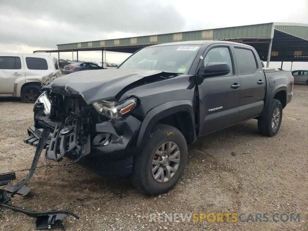 2 Photograph of a damaged car 5TFAZ5CN6KX076850 TOYOTA TACOMA 2019