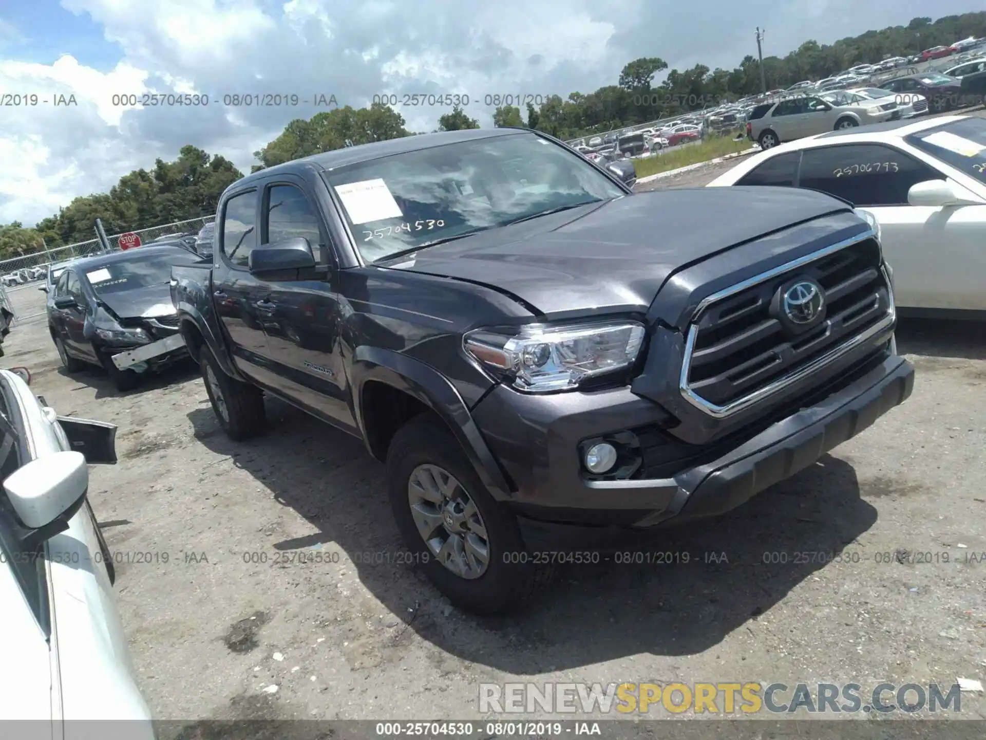 1 Photograph of a damaged car 5TFAZ5CN6KX078467 TOYOTA TACOMA 2019