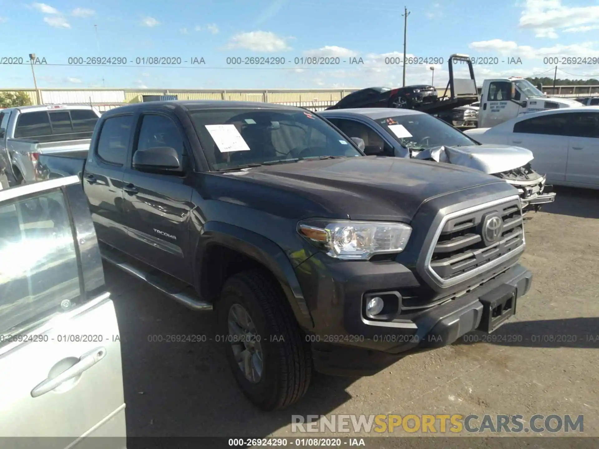 1 Photograph of a damaged car 5TFAZ5CN6KX079876 TOYOTA TACOMA 2019