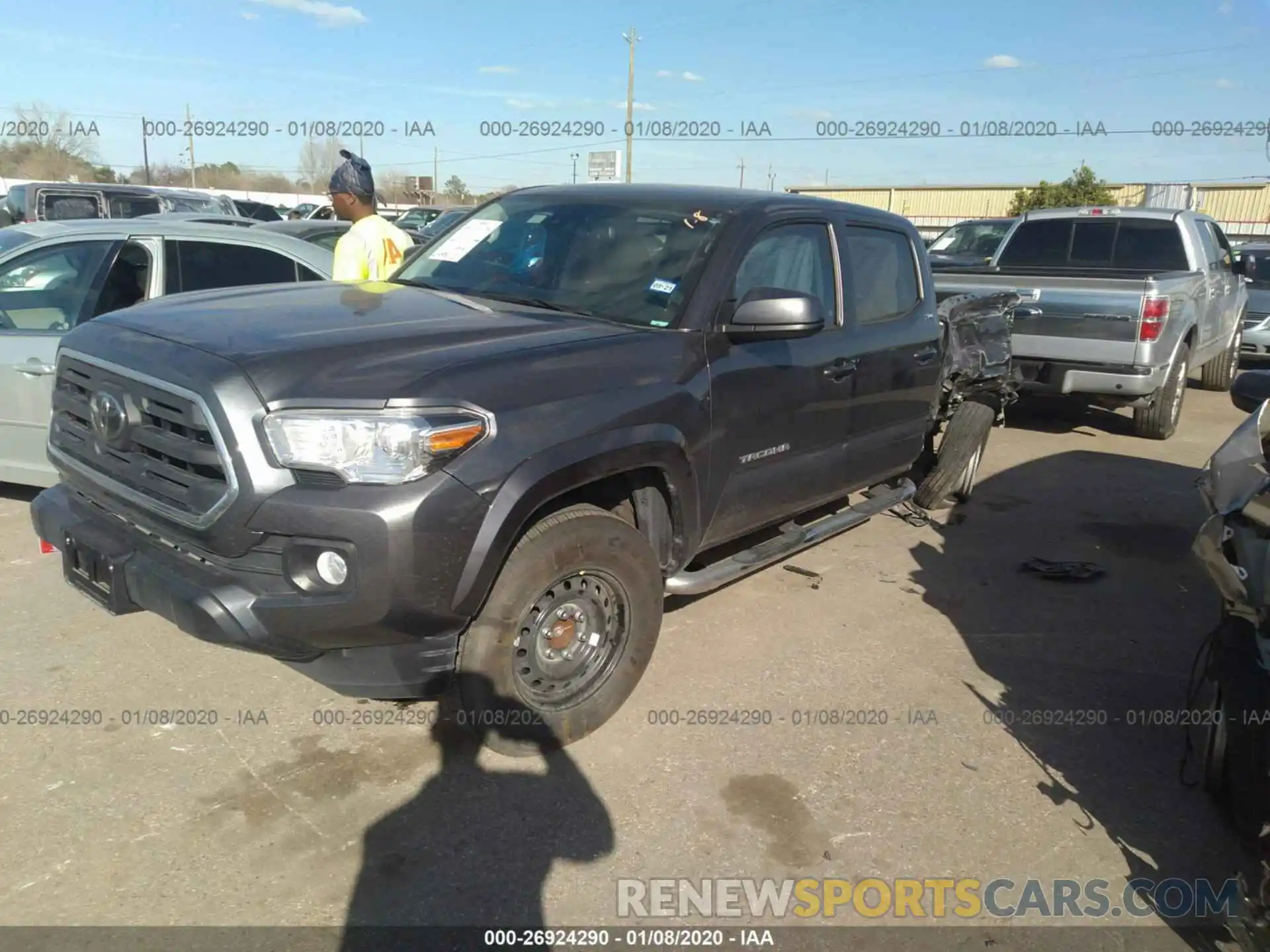 2 Photograph of a damaged car 5TFAZ5CN6KX079876 TOYOTA TACOMA 2019