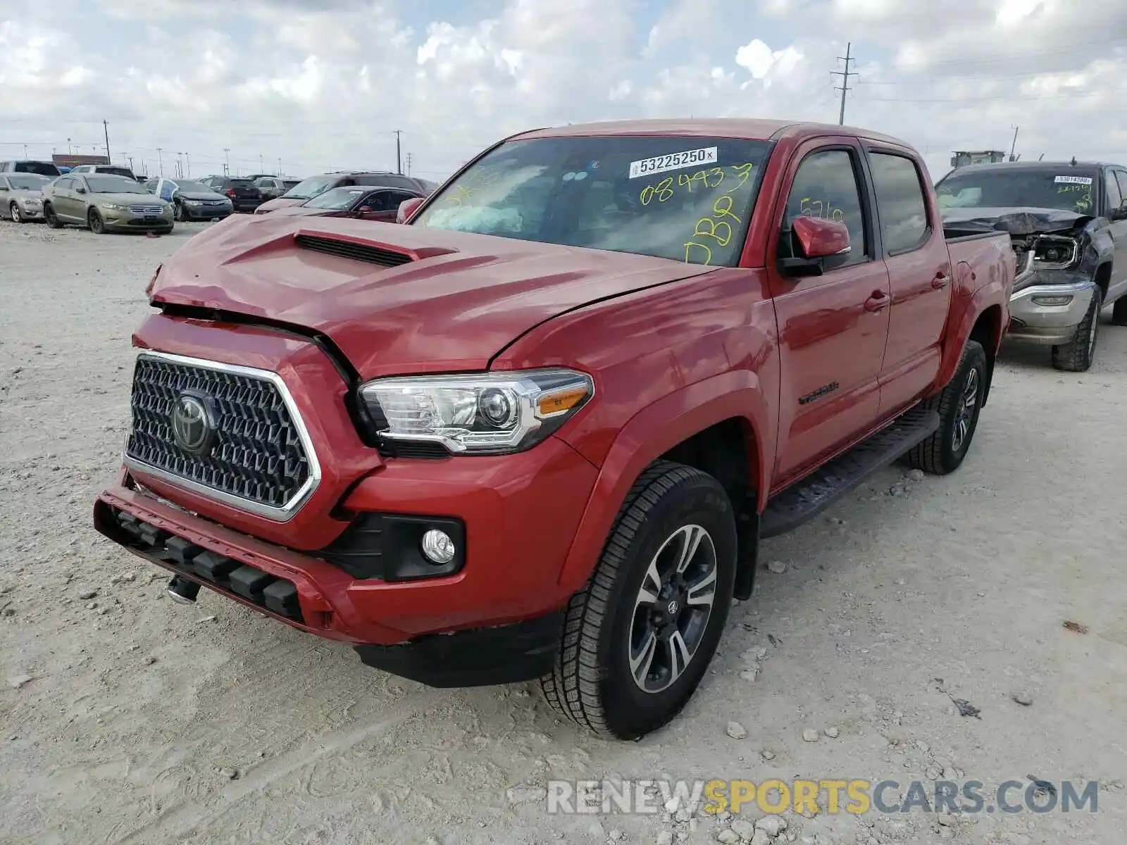 2 Photograph of a damaged car 5TFAZ5CN6KX084933 TOYOTA TACOMA 2019