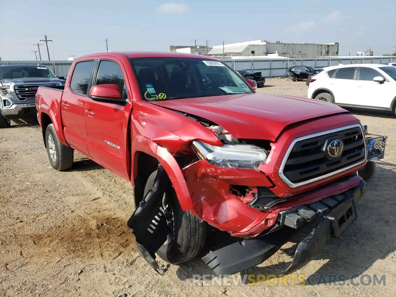 1 Photograph of a damaged car 5TFAZ5CN6KX086150 TOYOTA TACOMA 2019