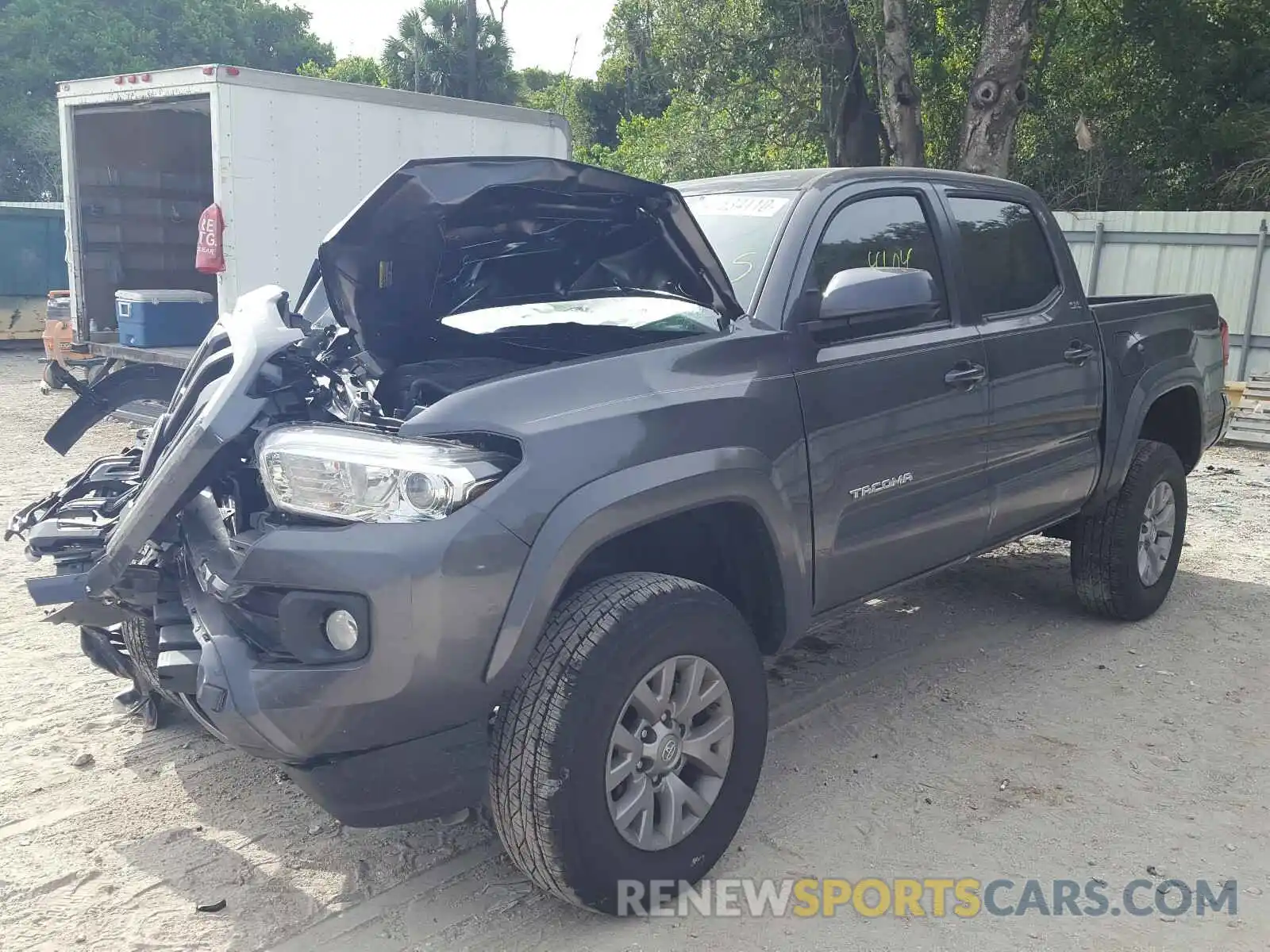 2 Photograph of a damaged car 5TFAZ5CN6KX087203 TOYOTA TACOMA 2019