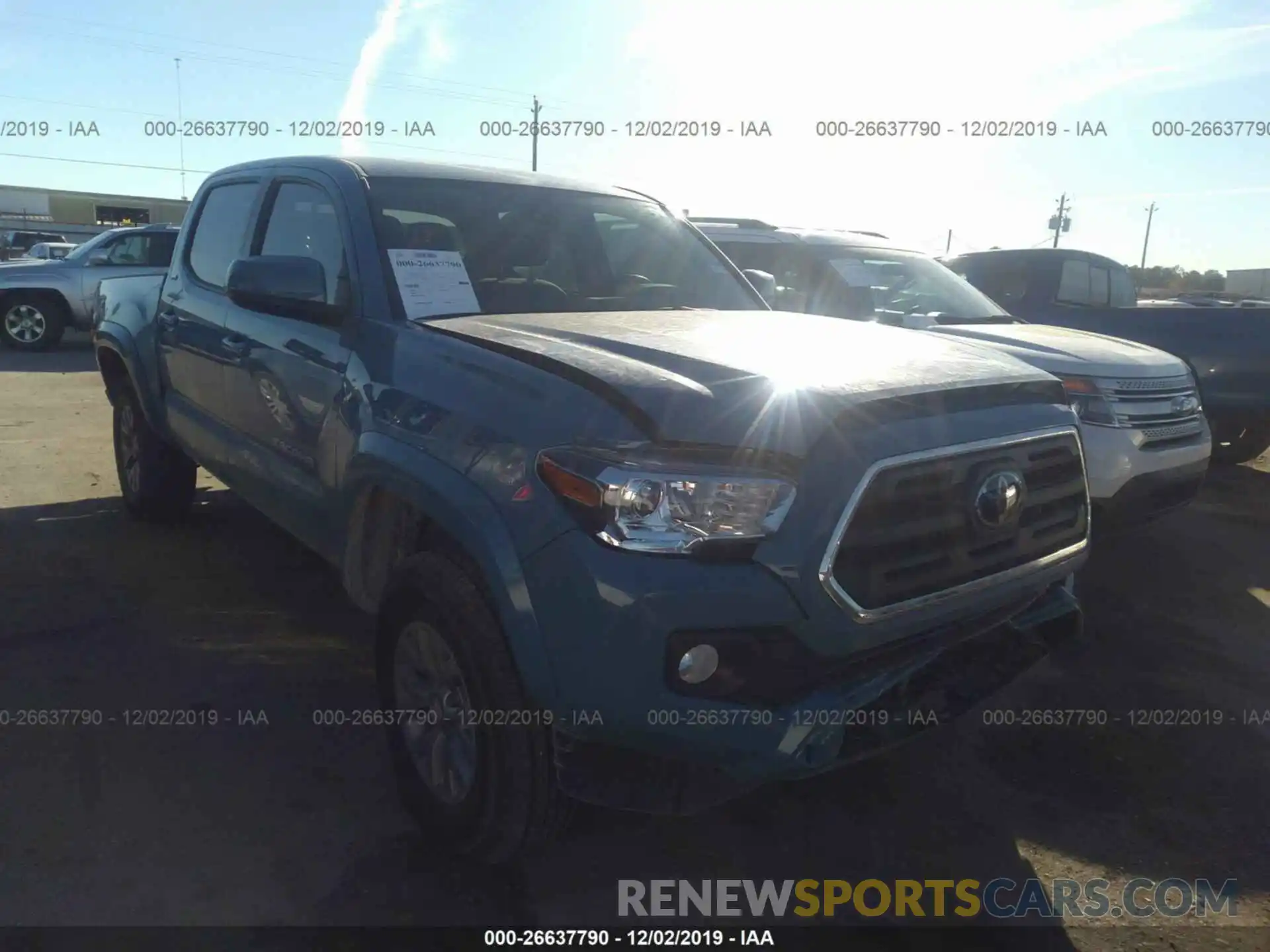 1 Photograph of a damaged car 5TFAZ5CN7KX085136 TOYOTA TACOMA 2019