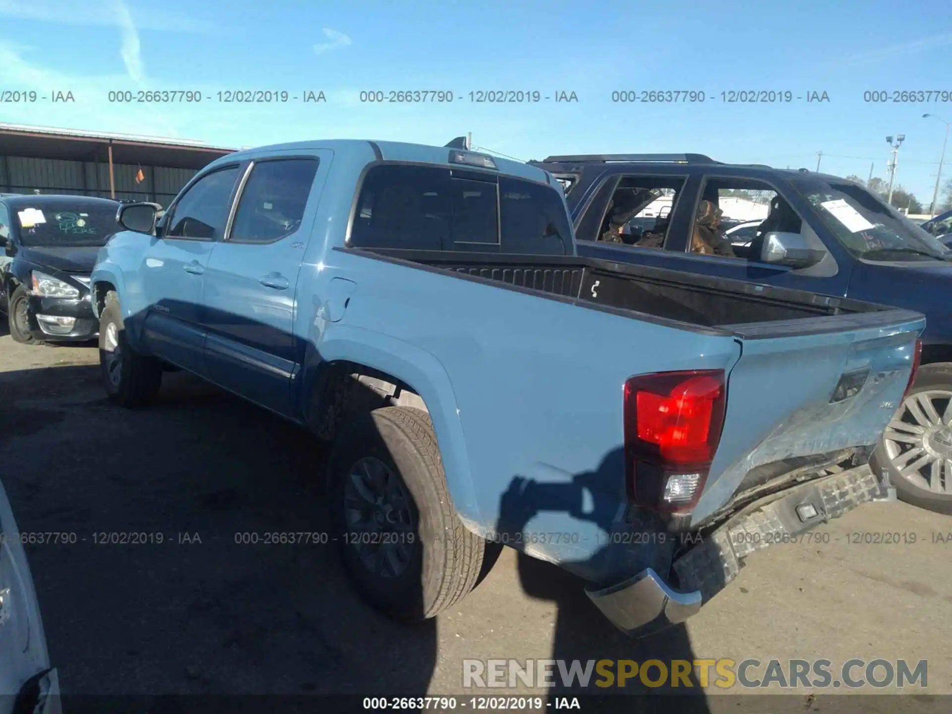 3 Photograph of a damaged car 5TFAZ5CN7KX085136 TOYOTA TACOMA 2019