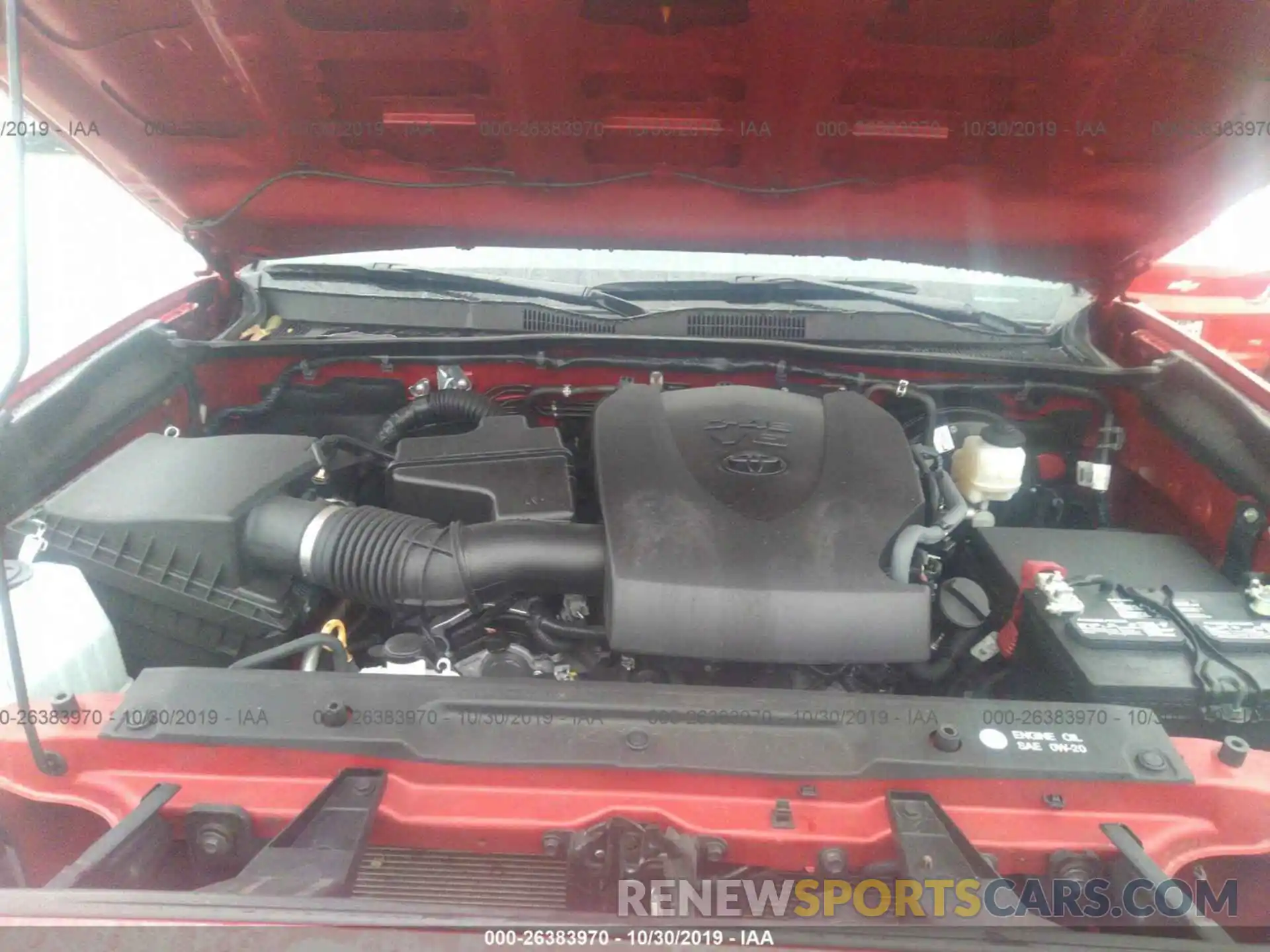 10 Photograph of a damaged car 5TFAZ5CN8KX072475 TOYOTA TACOMA 2019