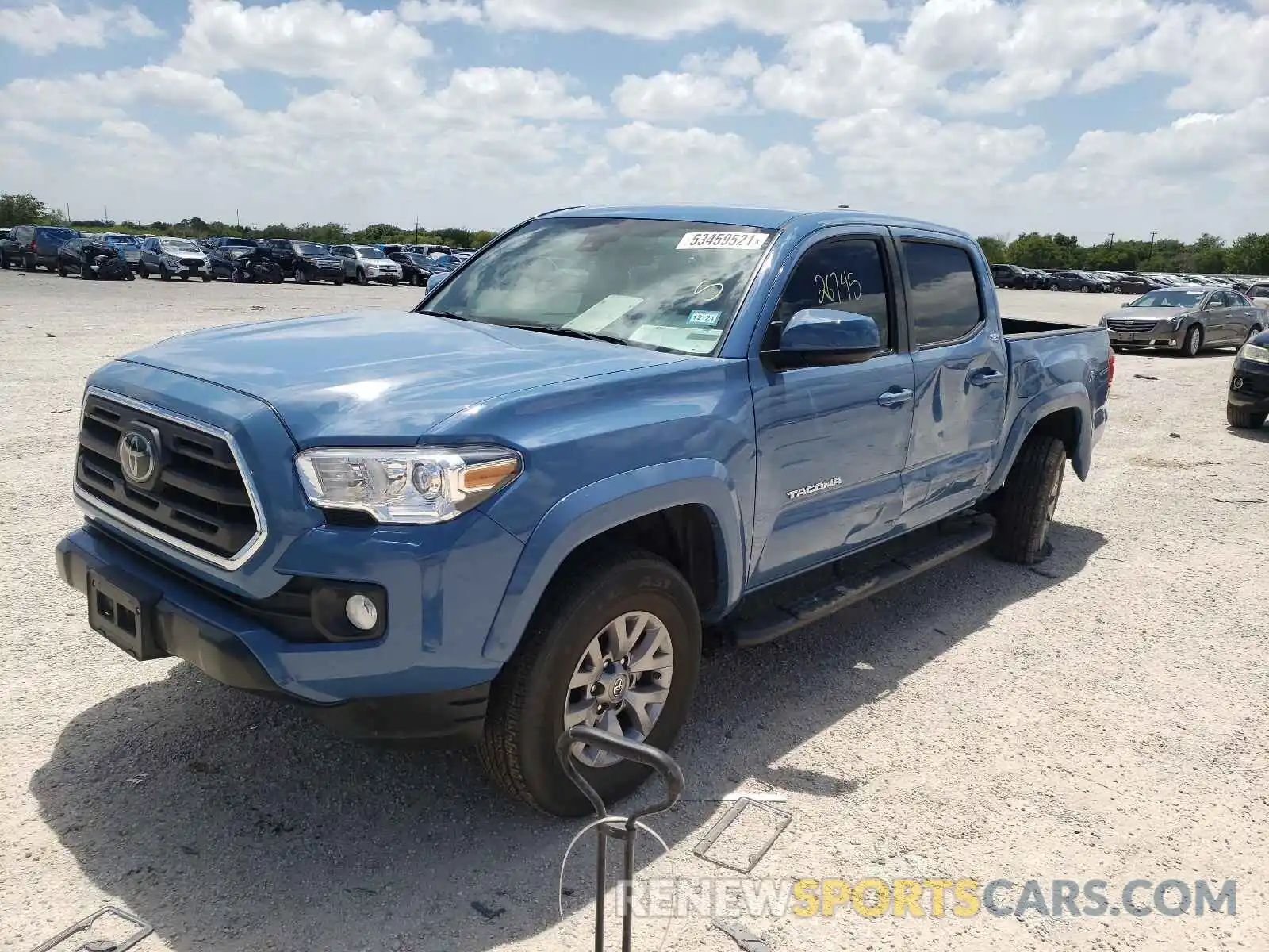 2 Photograph of a damaged car 5TFAZ5CN8KX076154 TOYOTA TACOMA 2019