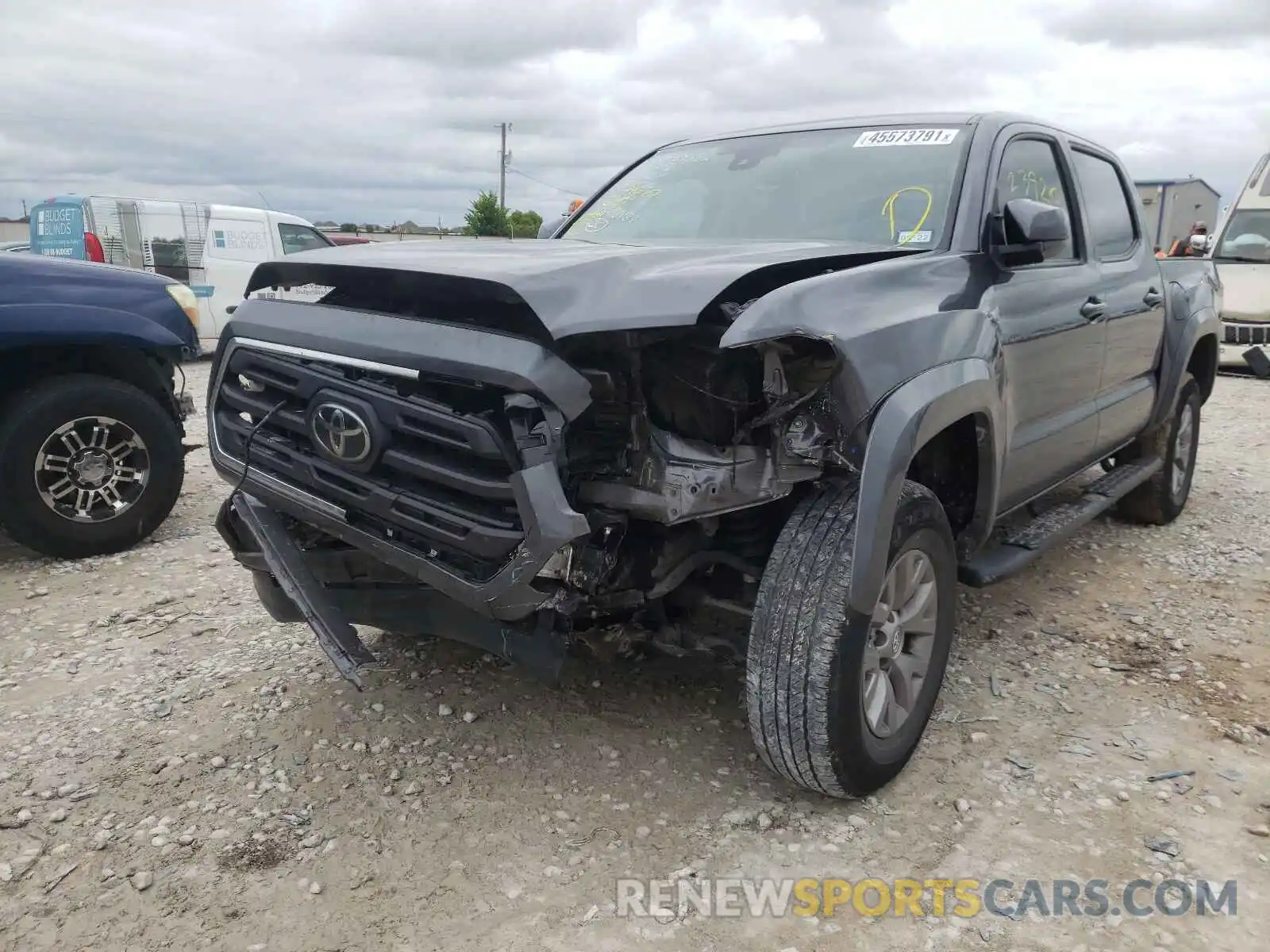 2 Photograph of a damaged car 5TFAZ5CN8KX081189 TOYOTA TACOMA 2019