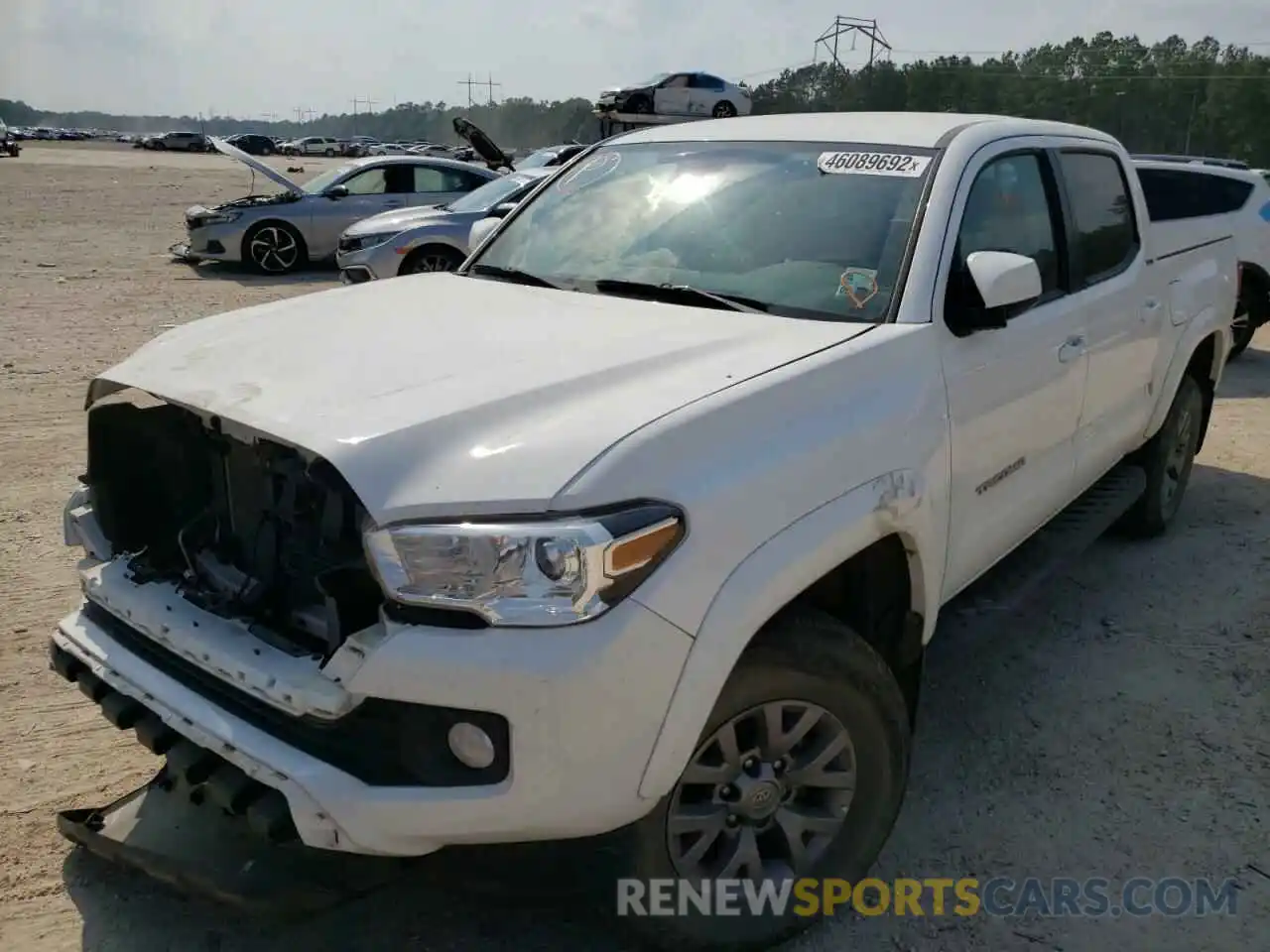 2 Photograph of a damaged car 5TFAZ5CN8KX081385 TOYOTA TACOMA 2019