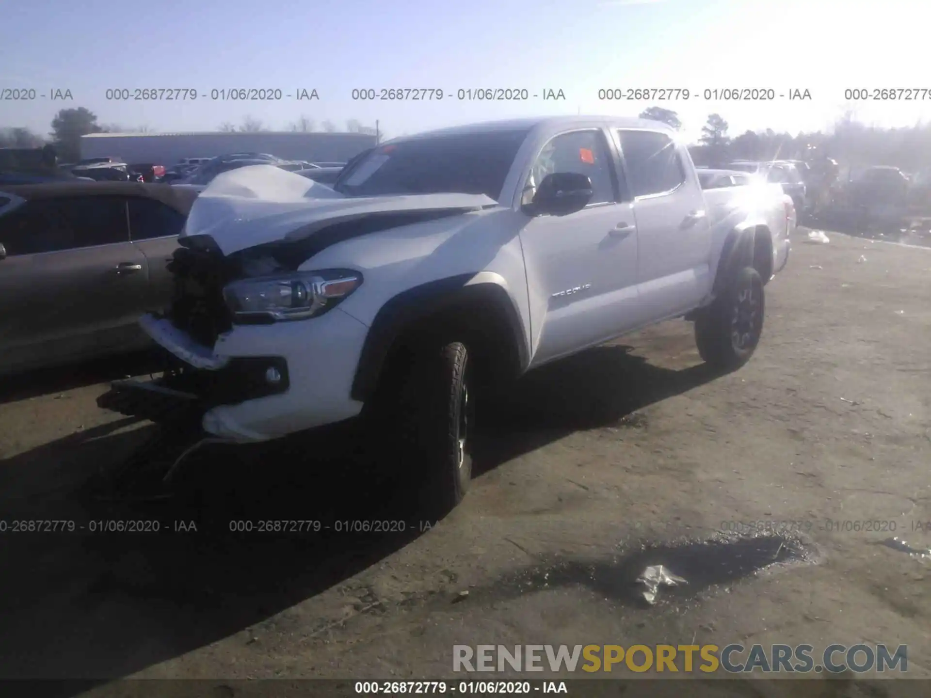 2 Photograph of a damaged car 5TFAZ5CN8KX081760 TOYOTA TACOMA 2019