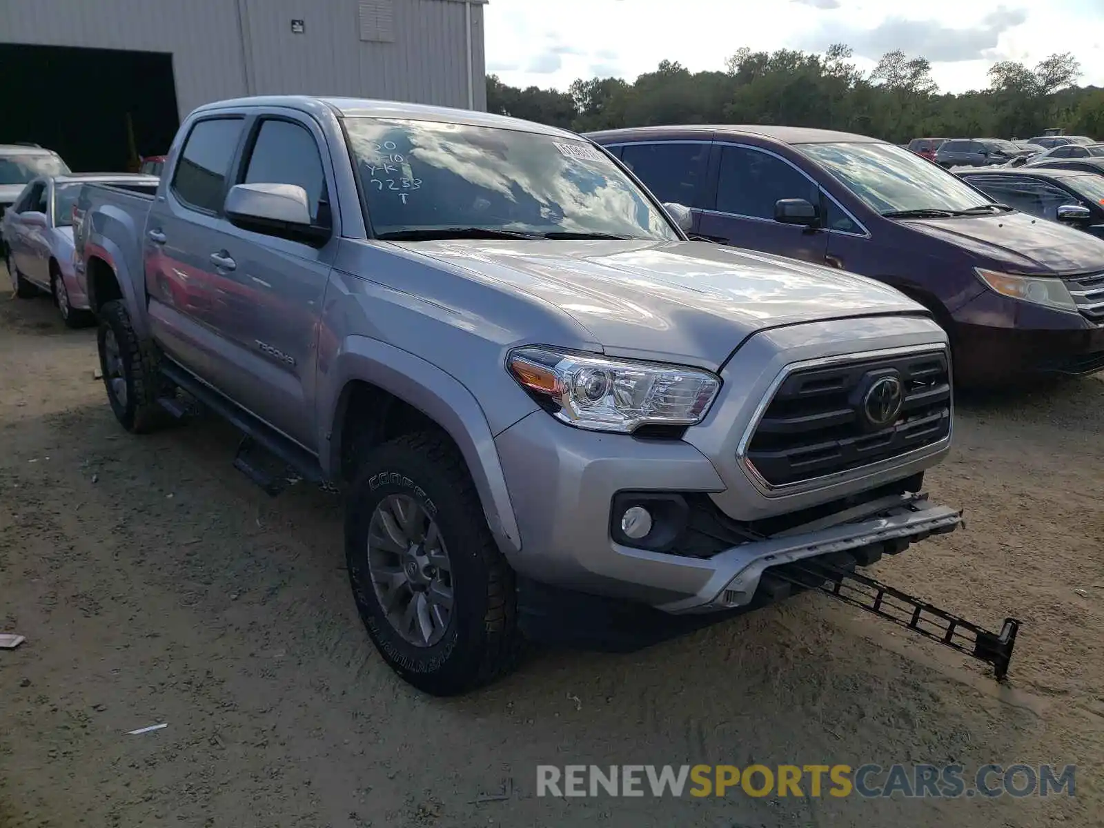 1 Photograph of a damaged car 5TFAZ5CN9KX077233 TOYOTA TACOMA 2019