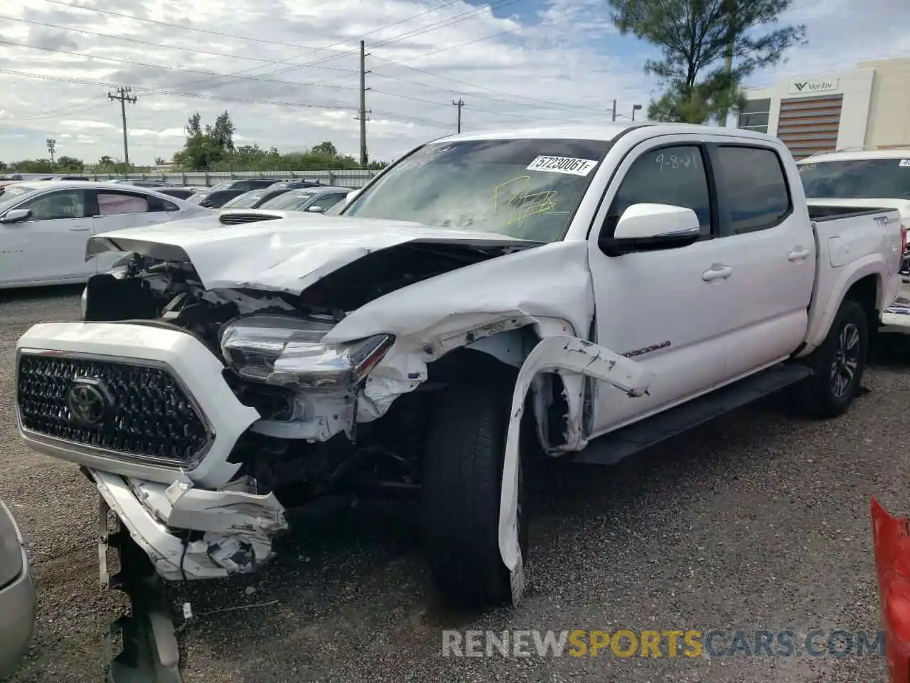 2 Photograph of a damaged car 5TFAZ5CN9KX079354 TOYOTA TACOMA 2019