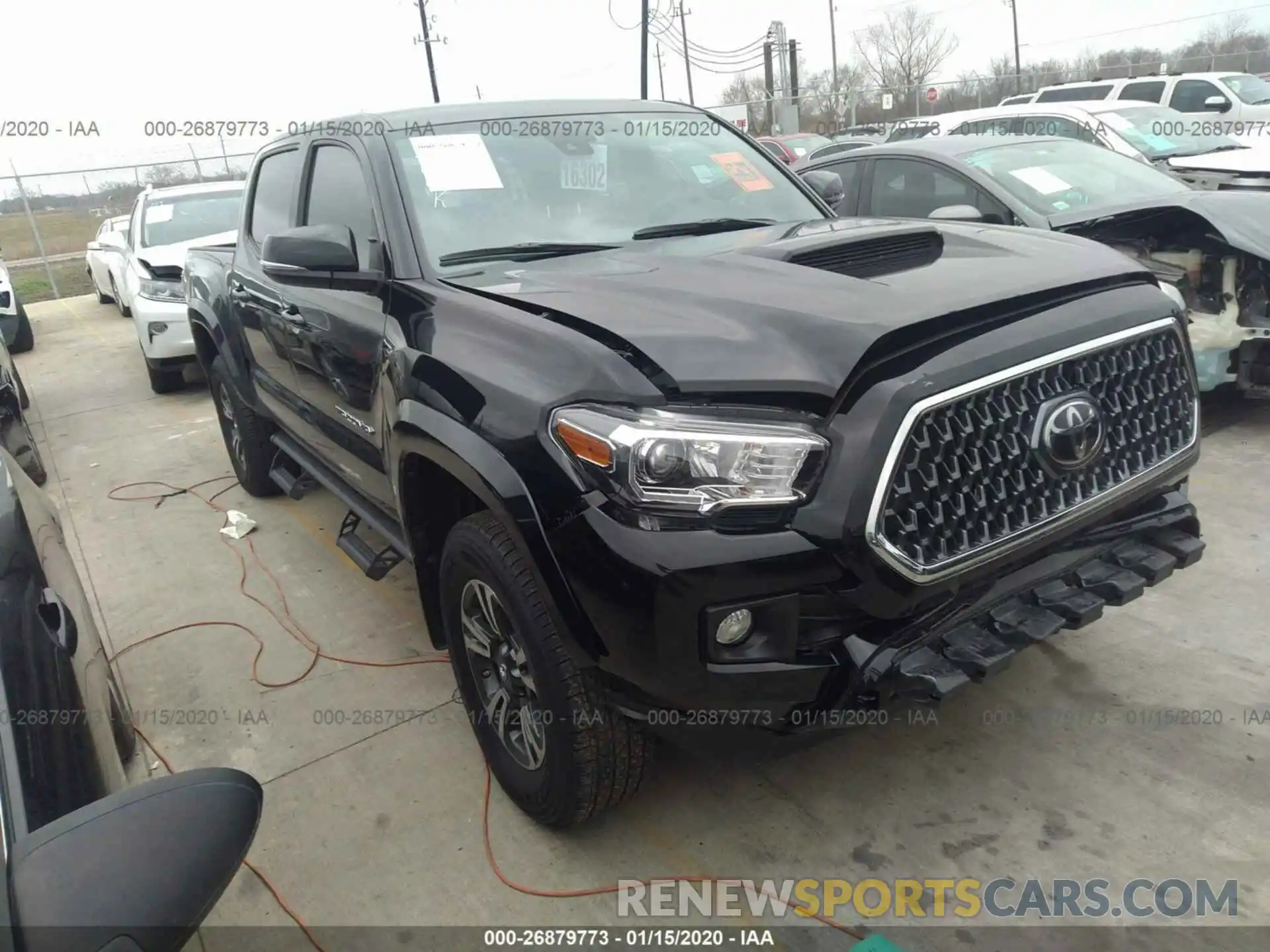 1 Photograph of a damaged car 5TFAZ5CN9KX086966 TOYOTA TACOMA 2019