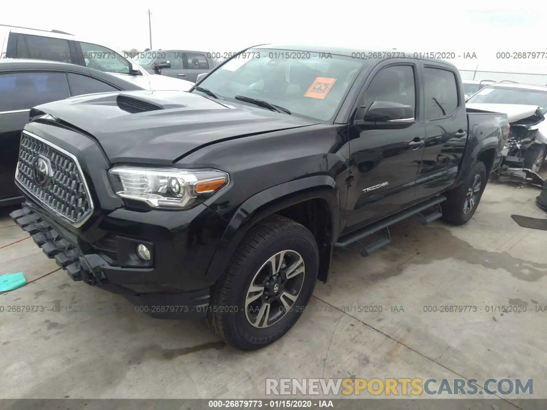 2 Photograph of a damaged car 5TFAZ5CN9KX086966 TOYOTA TACOMA 2019