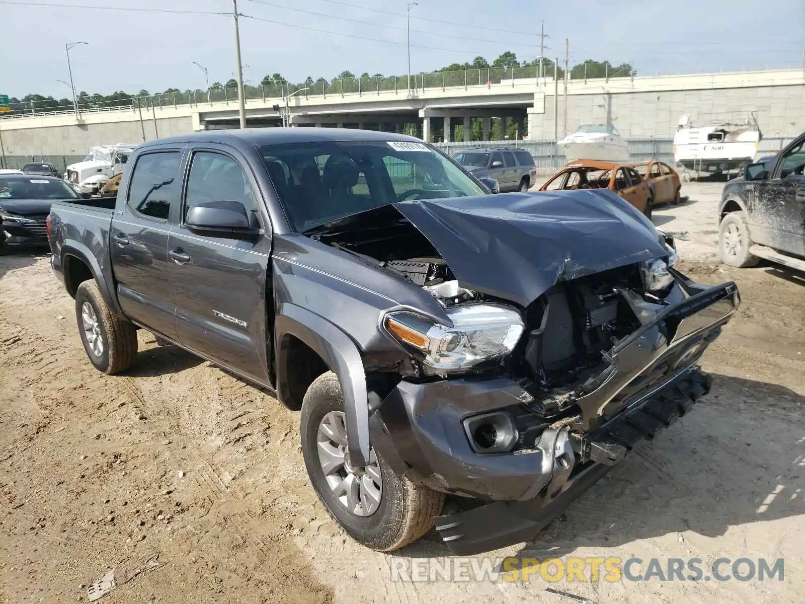 1 Photograph of a damaged car 5TFAZ5CN9KX087440 TOYOTA TACOMA 2019