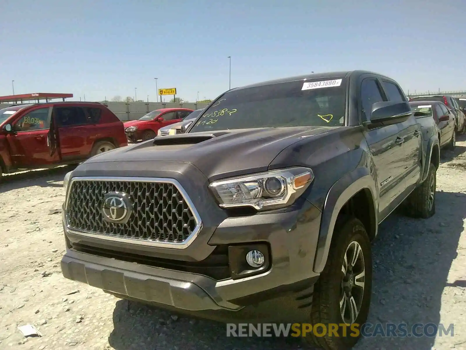 2 Photograph of a damaged car 5TFAZ5CNXKX079055 TOYOTA TACOMA 2019