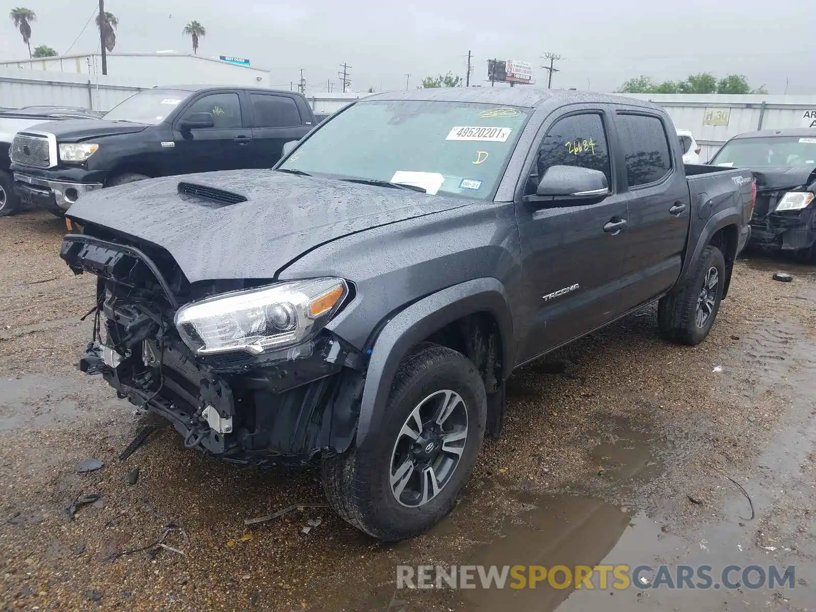 2 Photograph of a damaged car 5TFAZ5CNXKX086538 TOYOTA TACOMA 2019