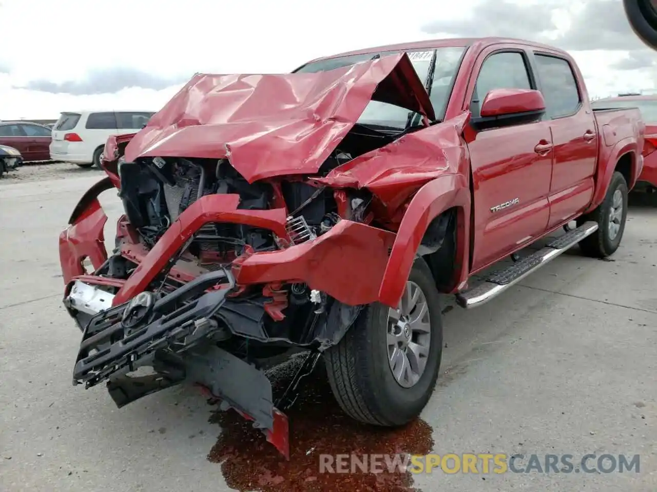 2 Photograph of a damaged car 5TFAZ5CNXKX087446 TOYOTA TACOMA 2019