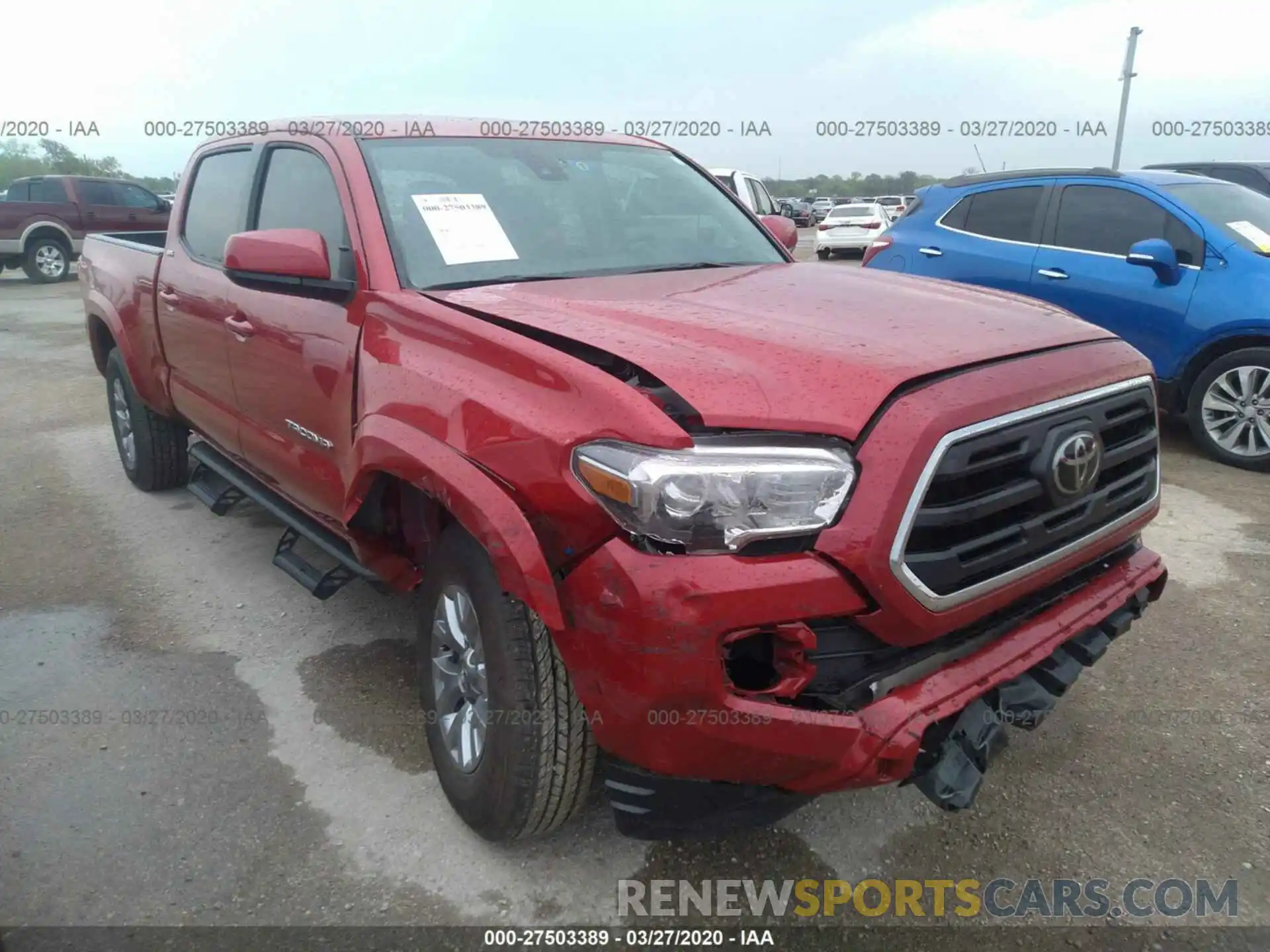 1 Photograph of a damaged car 5TFBZ5DN1KX004604 TOYOTA TACOMA 2019