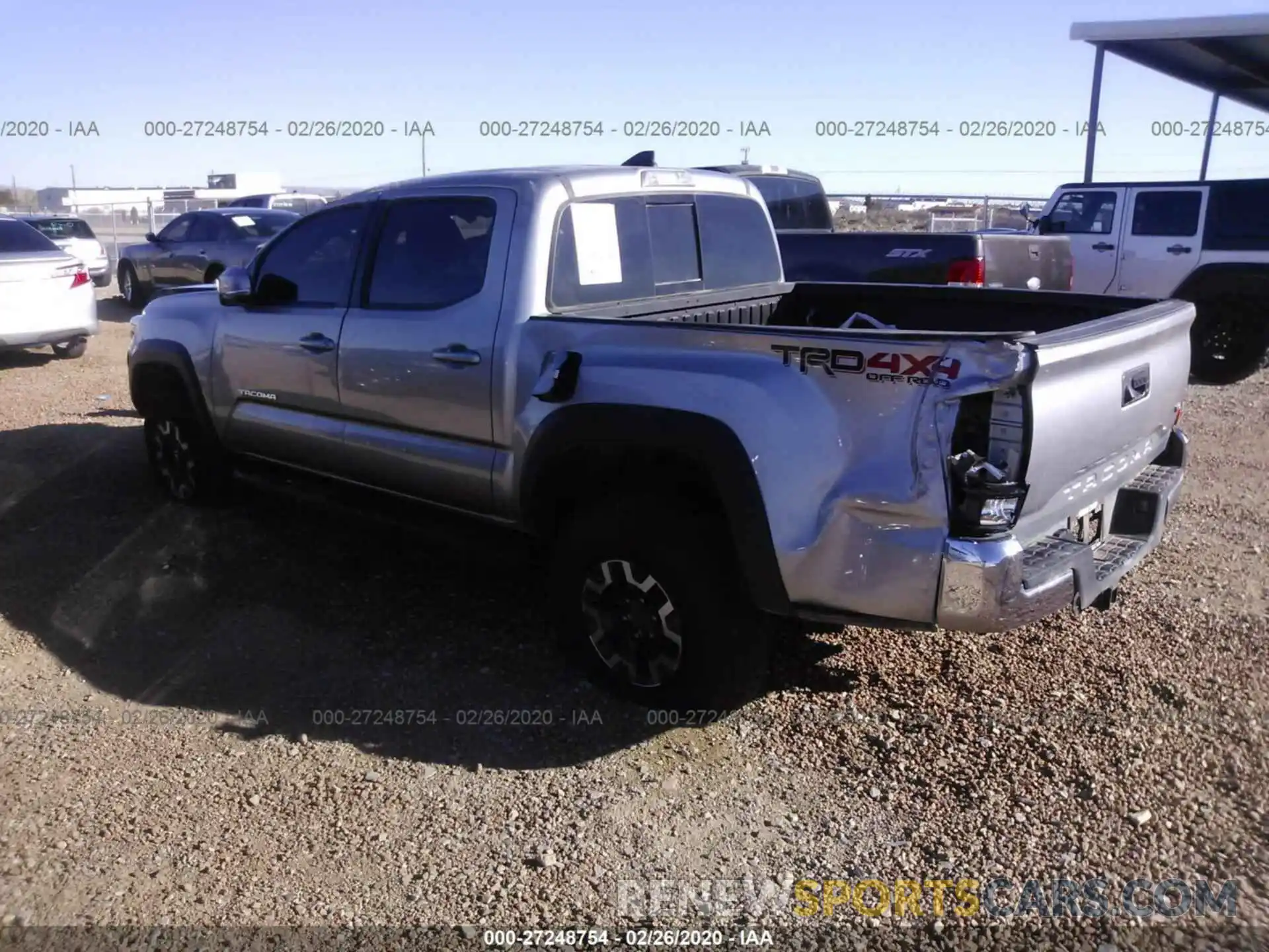 3 Photograph of a damaged car 5TFCZ5AN0KX171187 TOYOTA TACOMA 2019