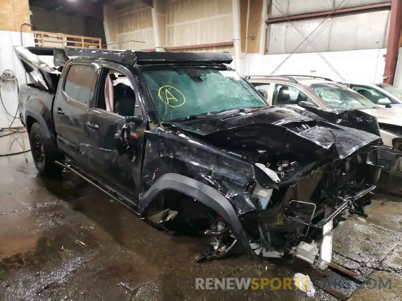 1 Photograph of a damaged car 5TFCZ5AN0KX173988 TOYOTA TACOMA 2019