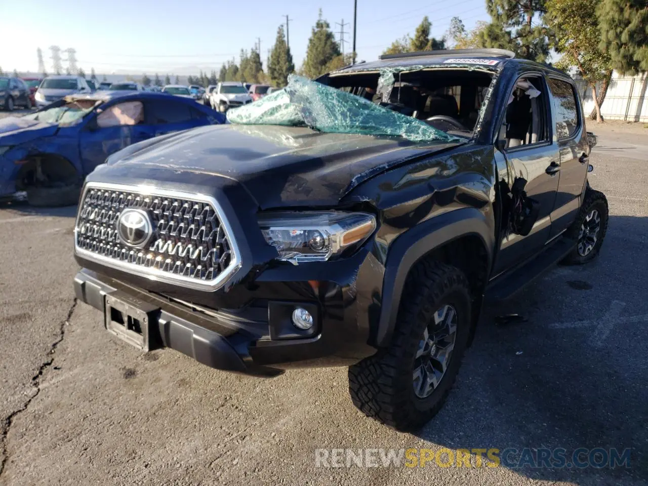 2 Photograph of a damaged car 5TFCZ5AN0KX189348 TOYOTA TACOMA 2019