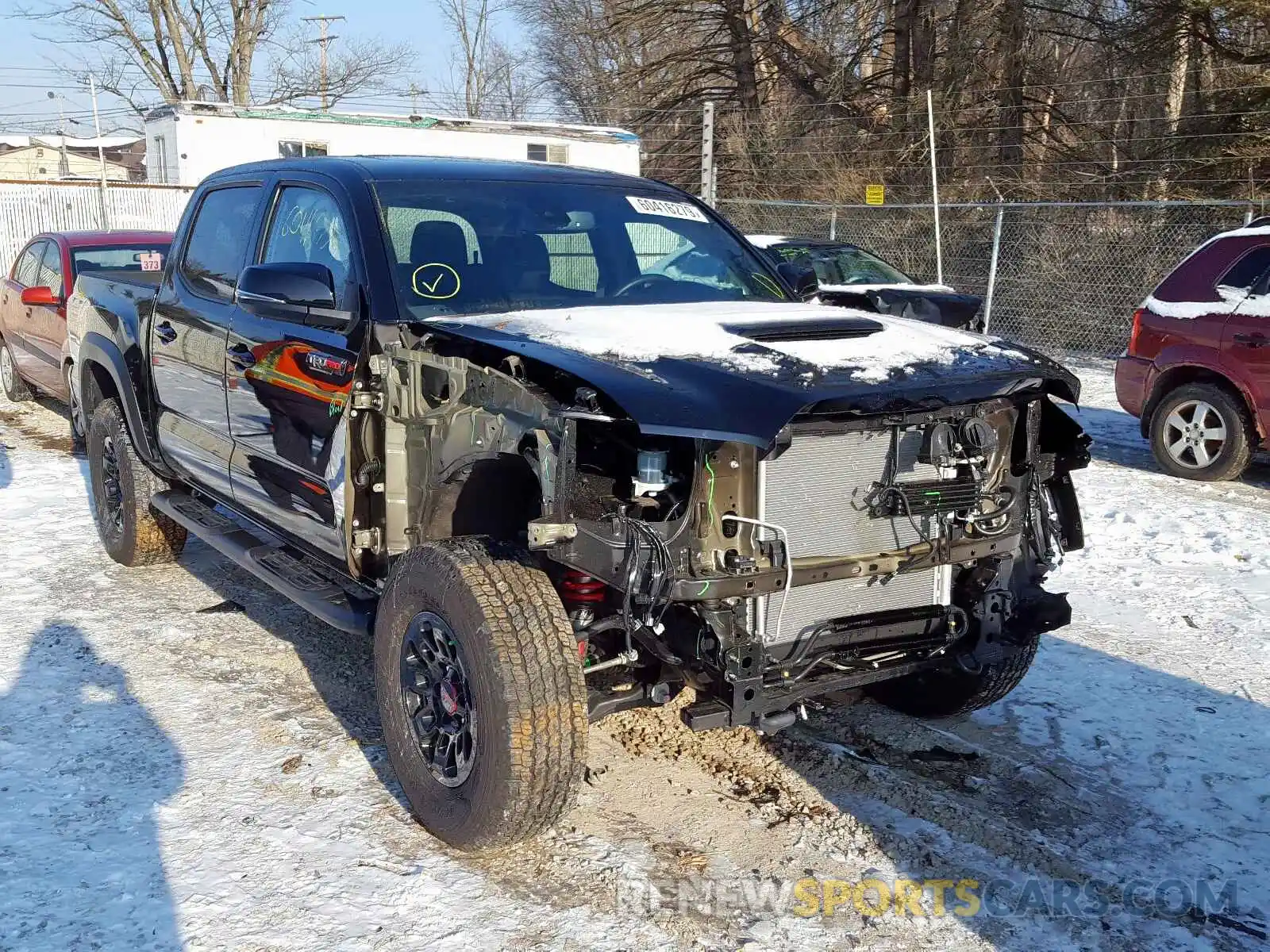 1 Photograph of a damaged car 5TFCZ5AN0KX191343 TOYOTA TACOMA 2019