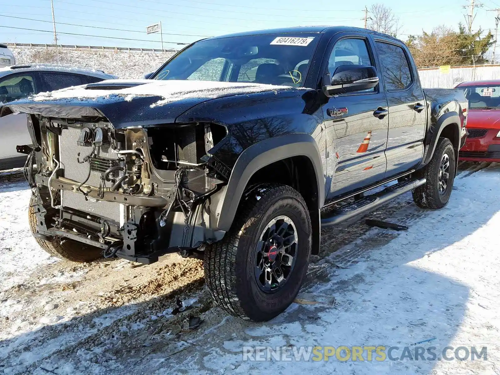 2 Photograph of a damaged car 5TFCZ5AN0KX191343 TOYOTA TACOMA 2019