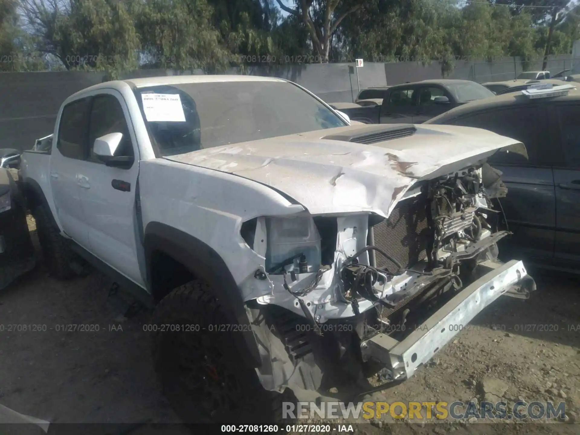 1 Photograph of a damaged car 5TFCZ5AN0KX205838 TOYOTA TACOMA 2019