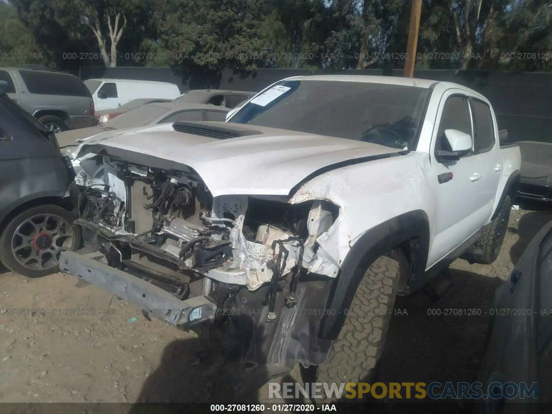 2 Photograph of a damaged car 5TFCZ5AN0KX205838 TOYOTA TACOMA 2019