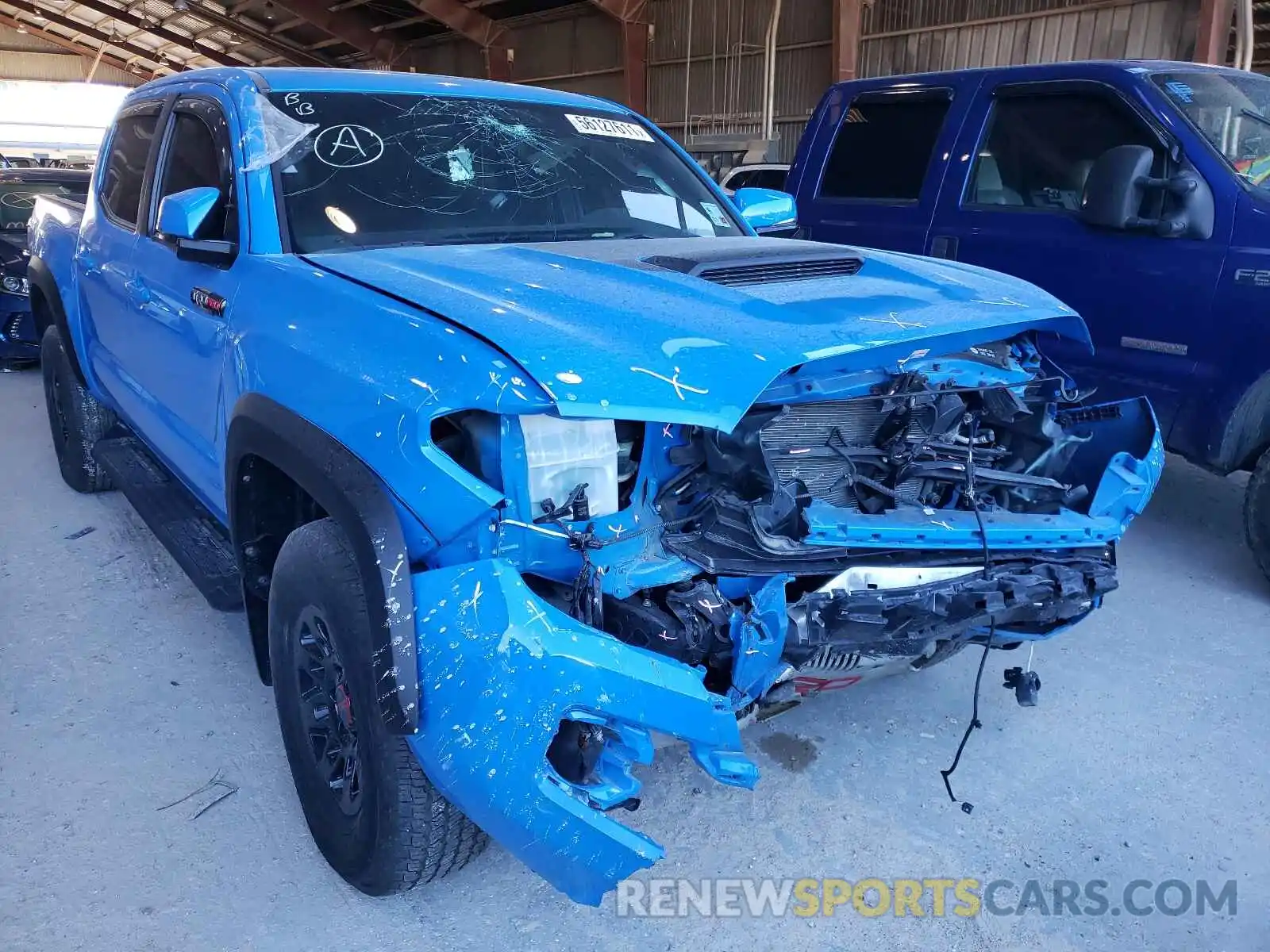 1 Photograph of a damaged car 5TFCZ5AN1KX168198 TOYOTA TACOMA 2019