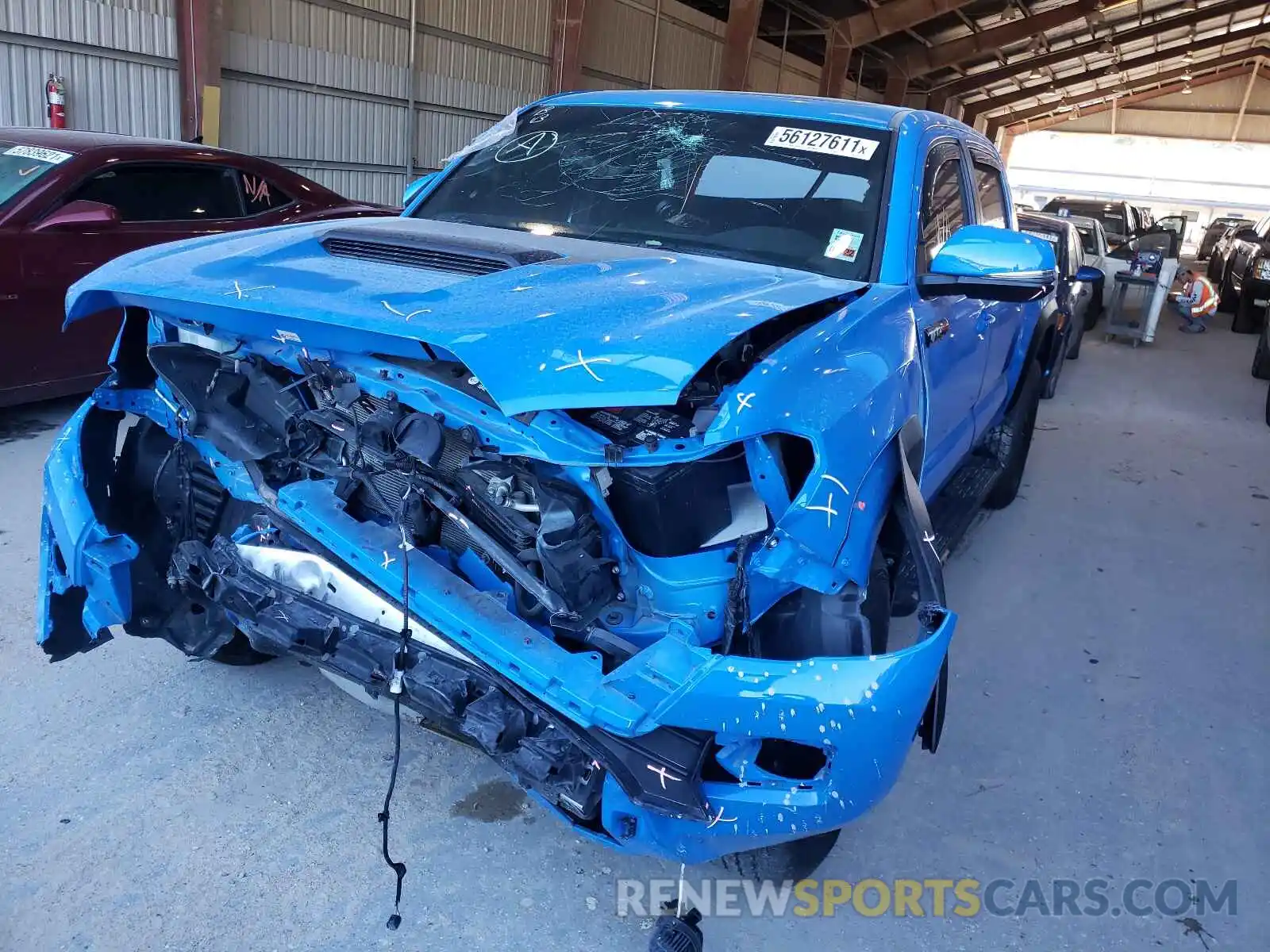 2 Photograph of a damaged car 5TFCZ5AN1KX168198 TOYOTA TACOMA 2019