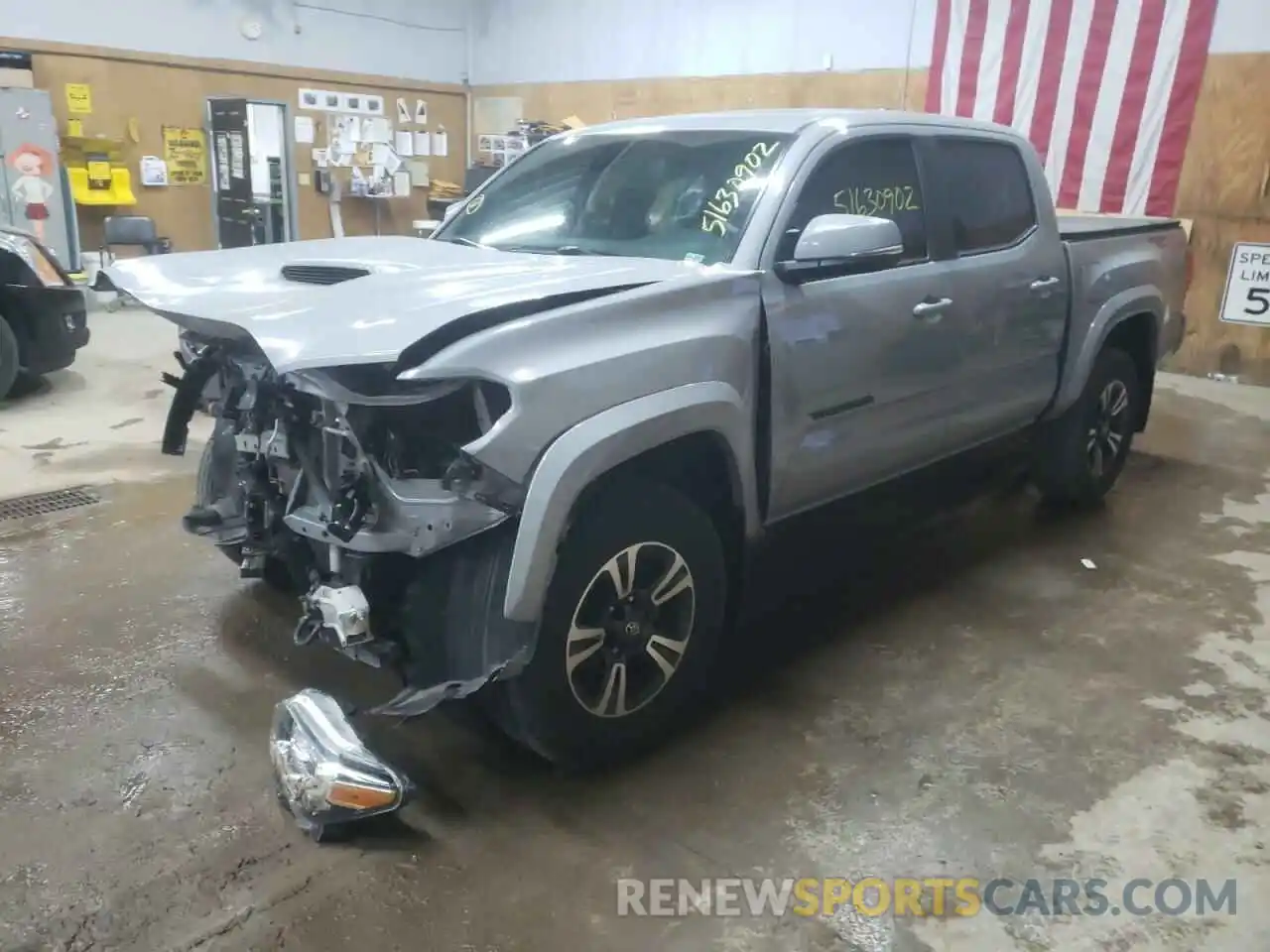 2 Photograph of a damaged car 5TFCZ5AN1KX173028 TOYOTA TACOMA 2019