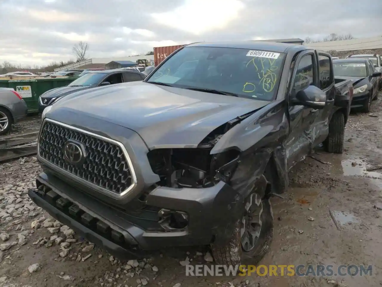 2 Photograph of a damaged car 5TFCZ5AN1KX183090 TOYOTA TACOMA 2019