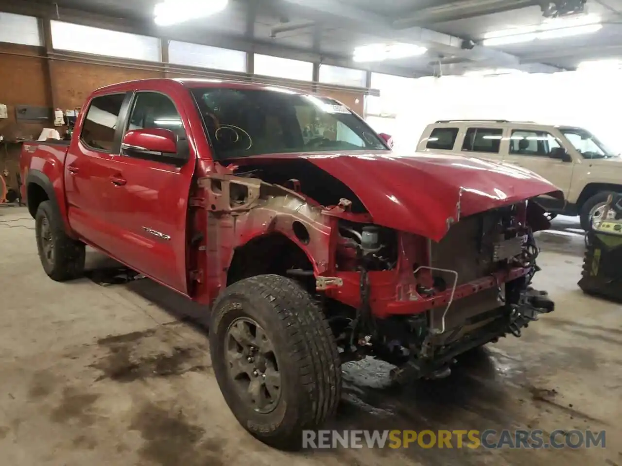 1 Photograph of a damaged car 5TFCZ5AN1KX195398 TOYOTA TACOMA 2019