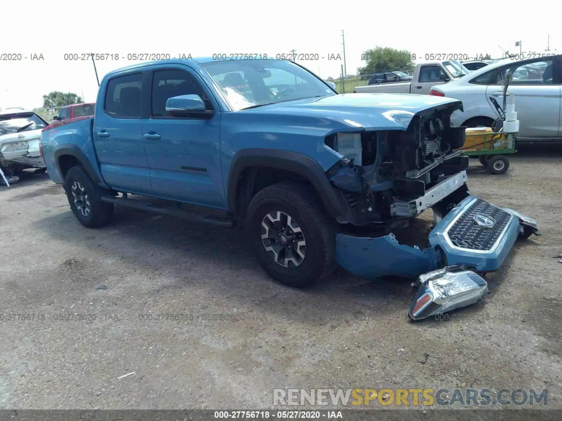 1 Photograph of a damaged car 5TFCZ5AN1KX195854 TOYOTA TACOMA 2019