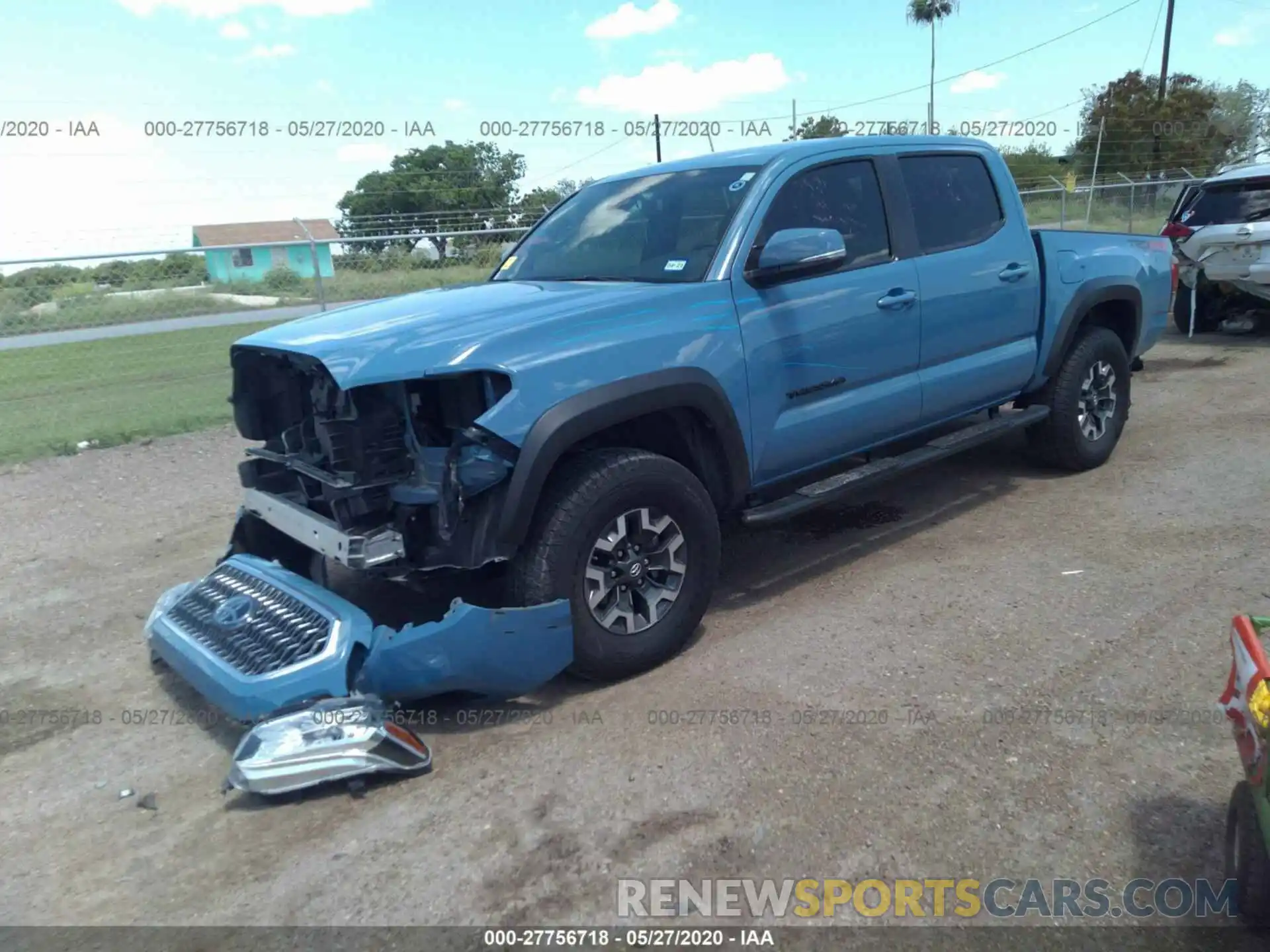 2 Photograph of a damaged car 5TFCZ5AN1KX195854 TOYOTA TACOMA 2019