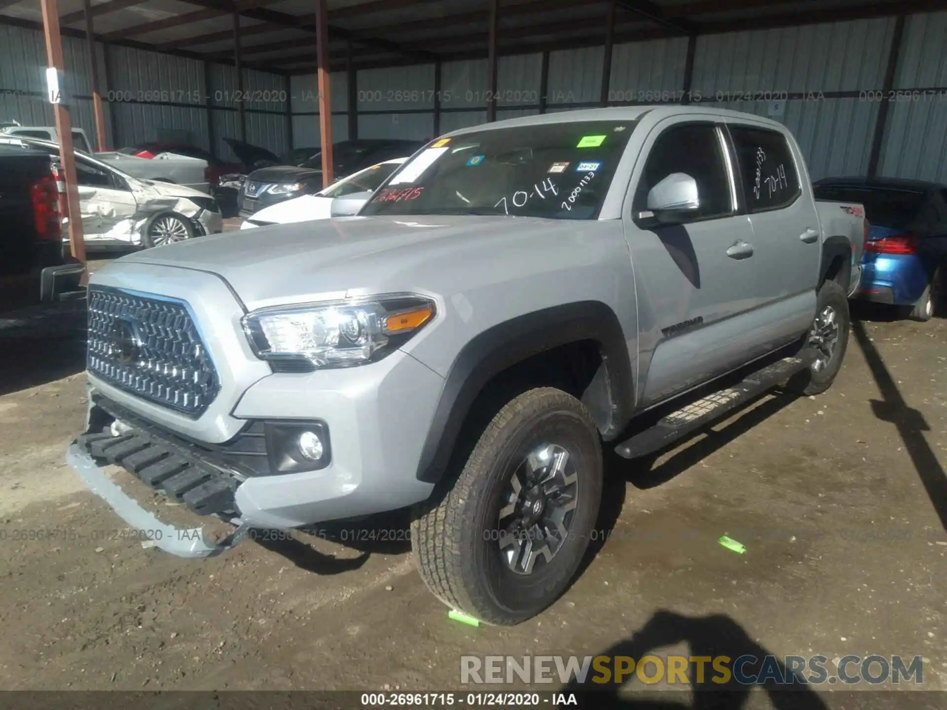 2 Photograph of a damaged car 5TFCZ5AN1KX196728 TOYOTA TACOMA 2019