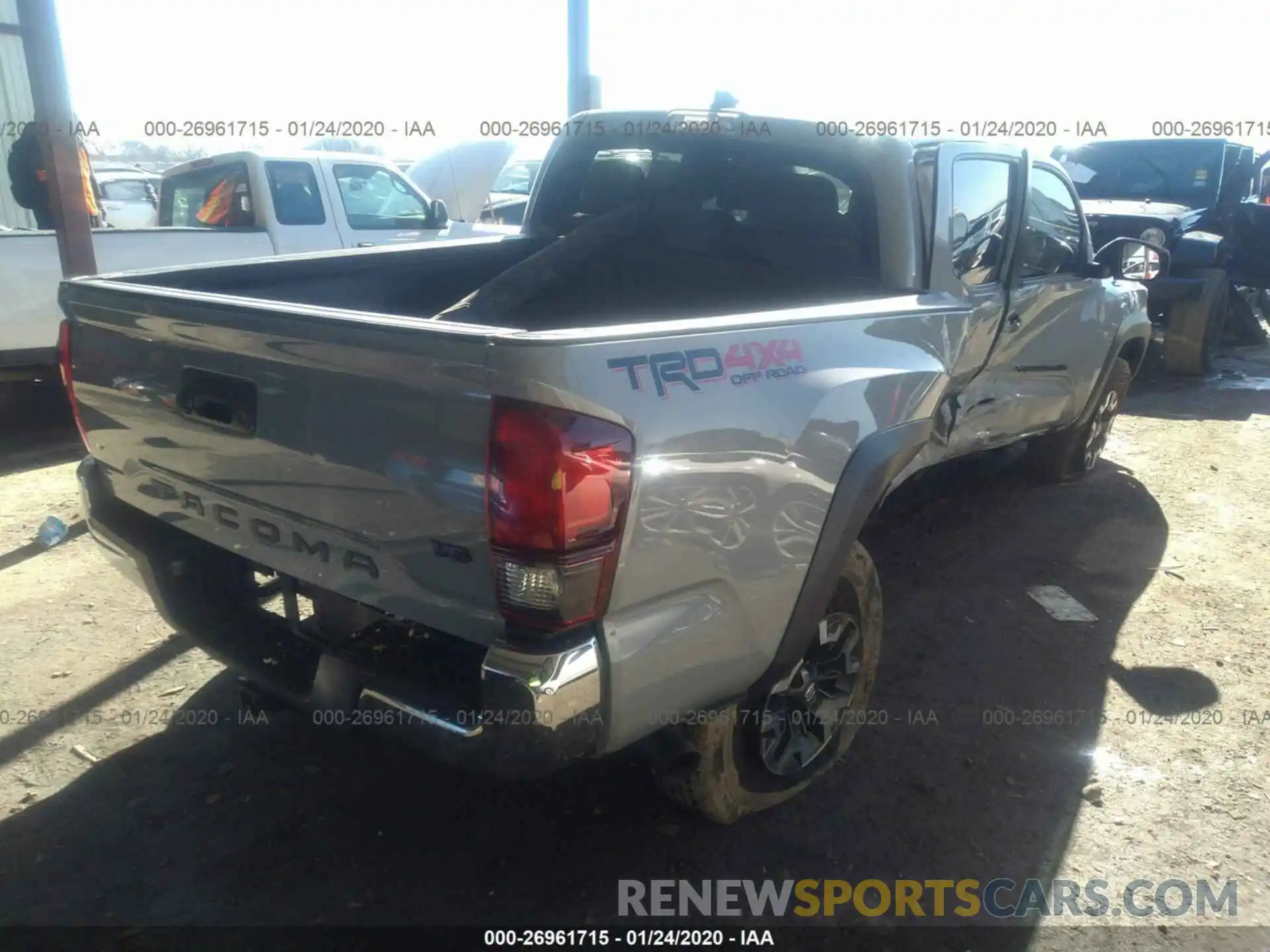 4 Photograph of a damaged car 5TFCZ5AN1KX196728 TOYOTA TACOMA 2019