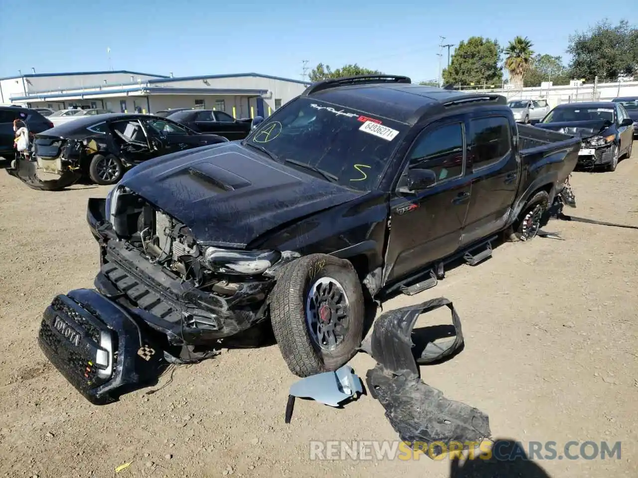 2 Photograph of a damaged car 5TFCZ5AN1KX209218 TOYOTA TACOMA 2019