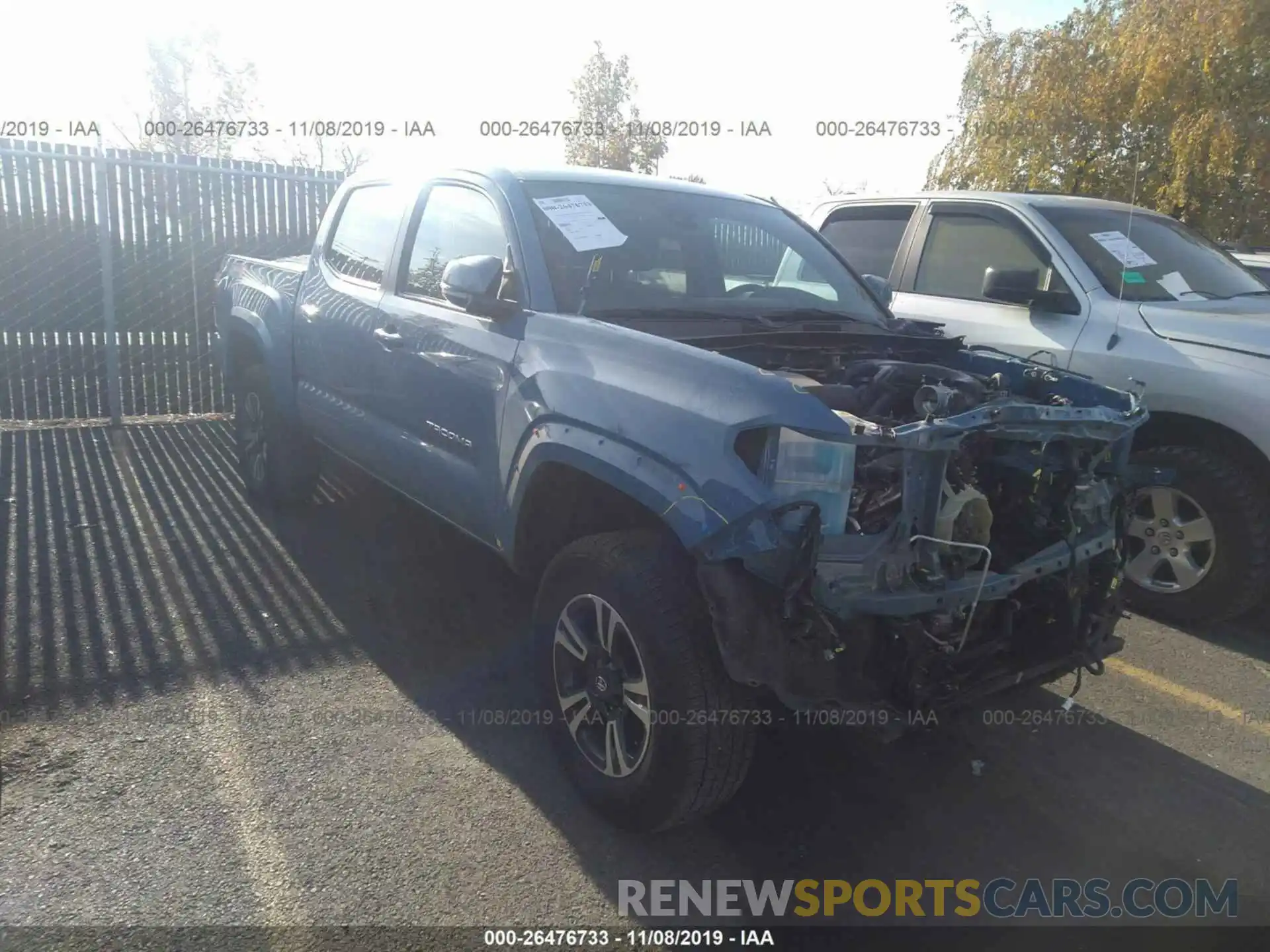 1 Photograph of a damaged car 5TFCZ5AN2KX168887 TOYOTA TACOMA 2019