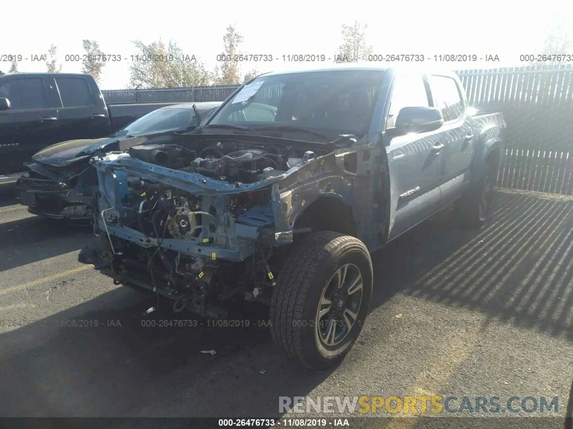 2 Photograph of a damaged car 5TFCZ5AN2KX168887 TOYOTA TACOMA 2019