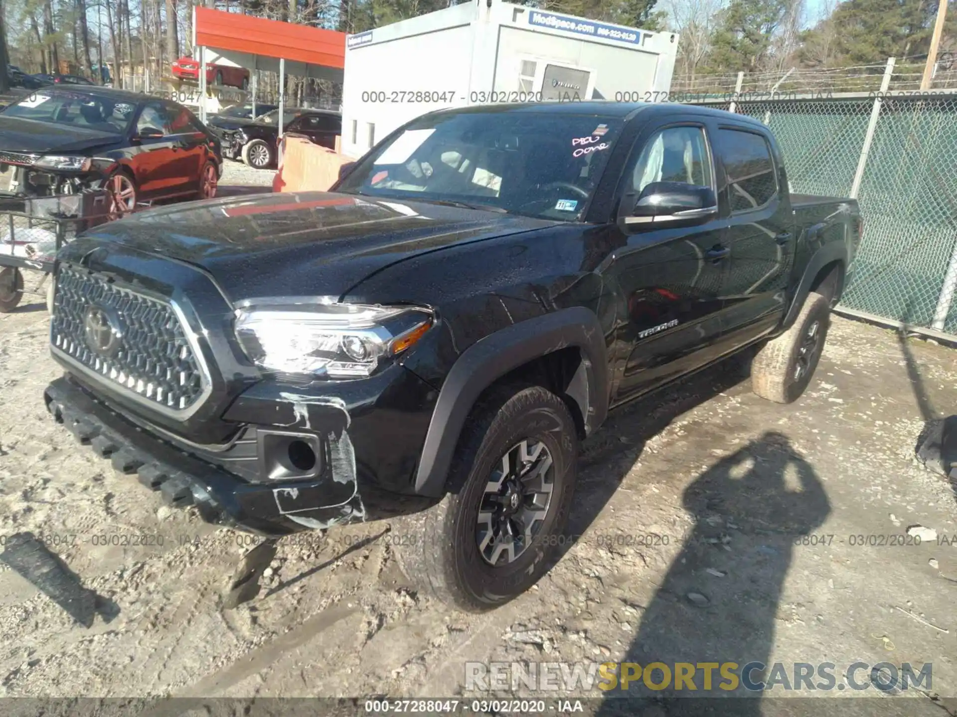 2 Photograph of a damaged car 5TFCZ5AN2KX169926 TOYOTA TACOMA 2019