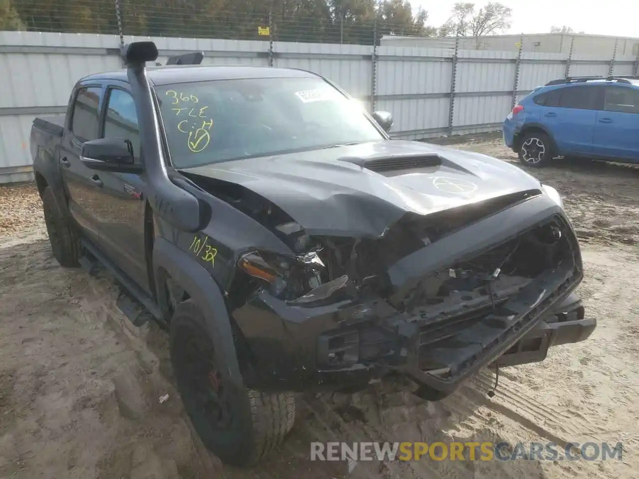 1 Photograph of a damaged car 5TFCZ5AN2KX177590 TOYOTA TACOMA 2019